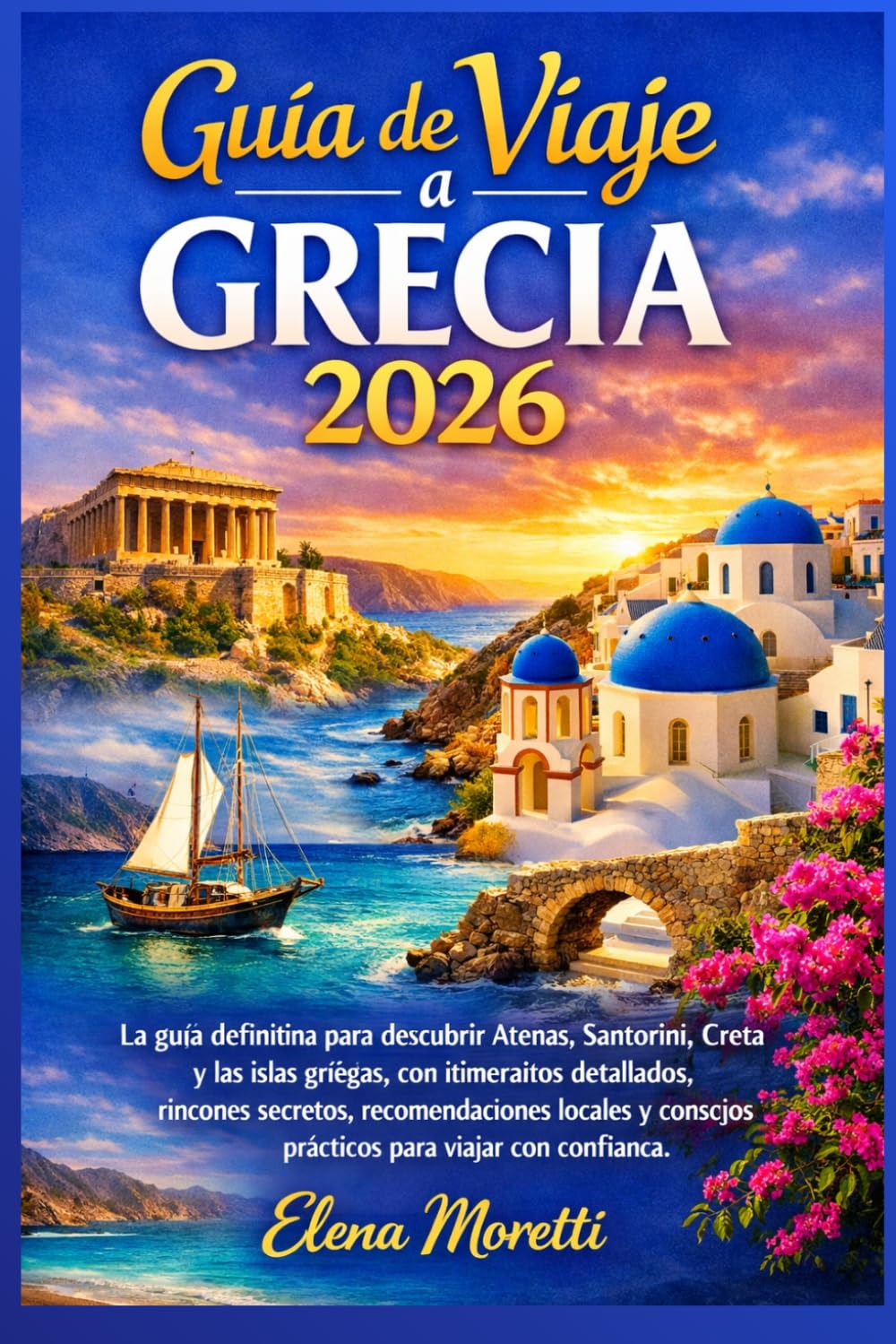Guía de Viaje a Grecia 2026: La guía definitiva para descubrir Atenas, Santorini, Creta y las islas griegas, con itinerarios detallados, rincones ... consejos prácticos para viajar con confianza.