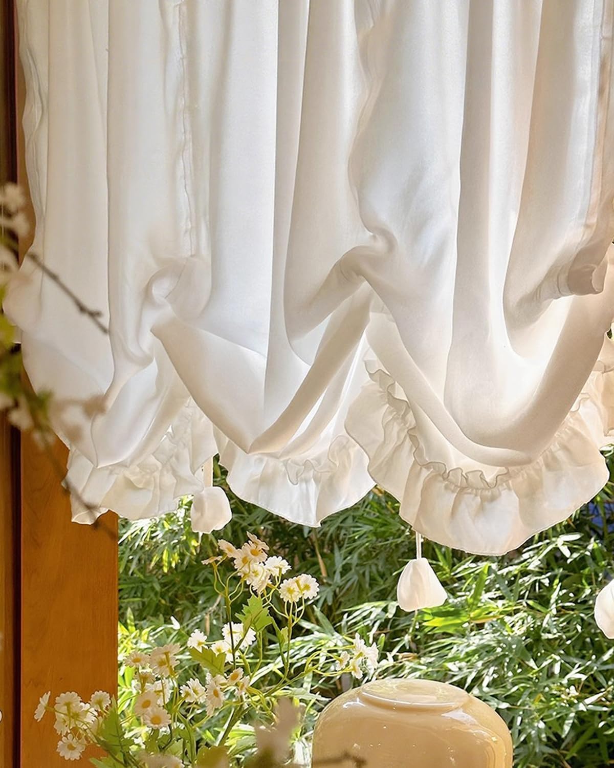 AOVOCO のれん 暖簾 おしゃれ 北欧 幅100cm ×丈120cm ポール通しタイプ 間仕切り 仕切りカーテン 目隠し nor