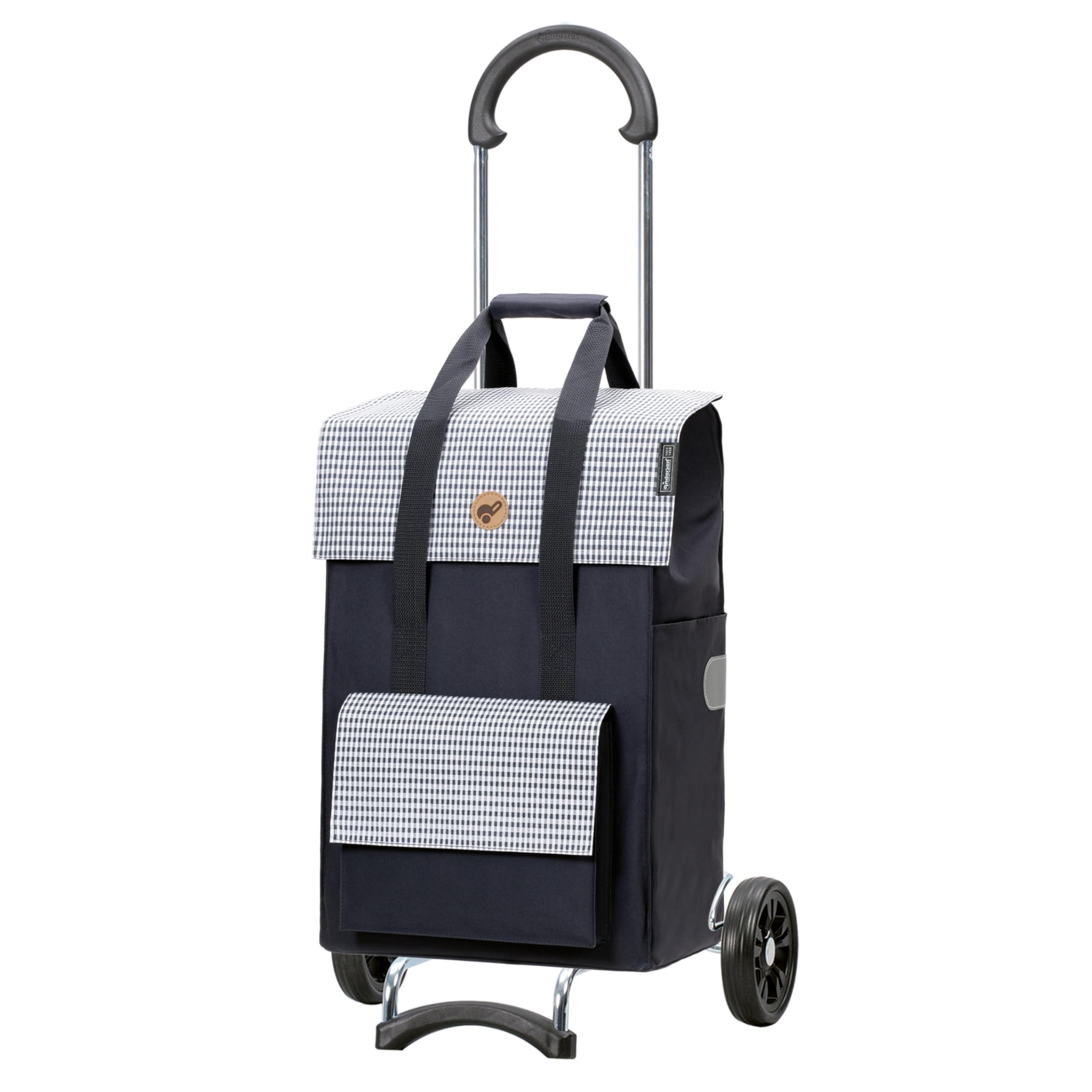Andersen Shopping trolley Scala with bag Milla blue, Volume 49L, steel frame