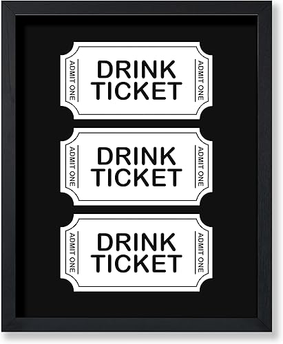 Poster Master Impresión de boletos de bebida Póster retro de alcohol Arte moderno de carrito de bar Diseño de pared Preppy y moderno Arte