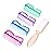 Handle Grip Nail Brush, Hand Fingernail Scrub Cleaning Brushes for Toes and Nails Cleaner, Pedicure Scrubbing tool kit for Men and Women 5 Pack (Multicolor)