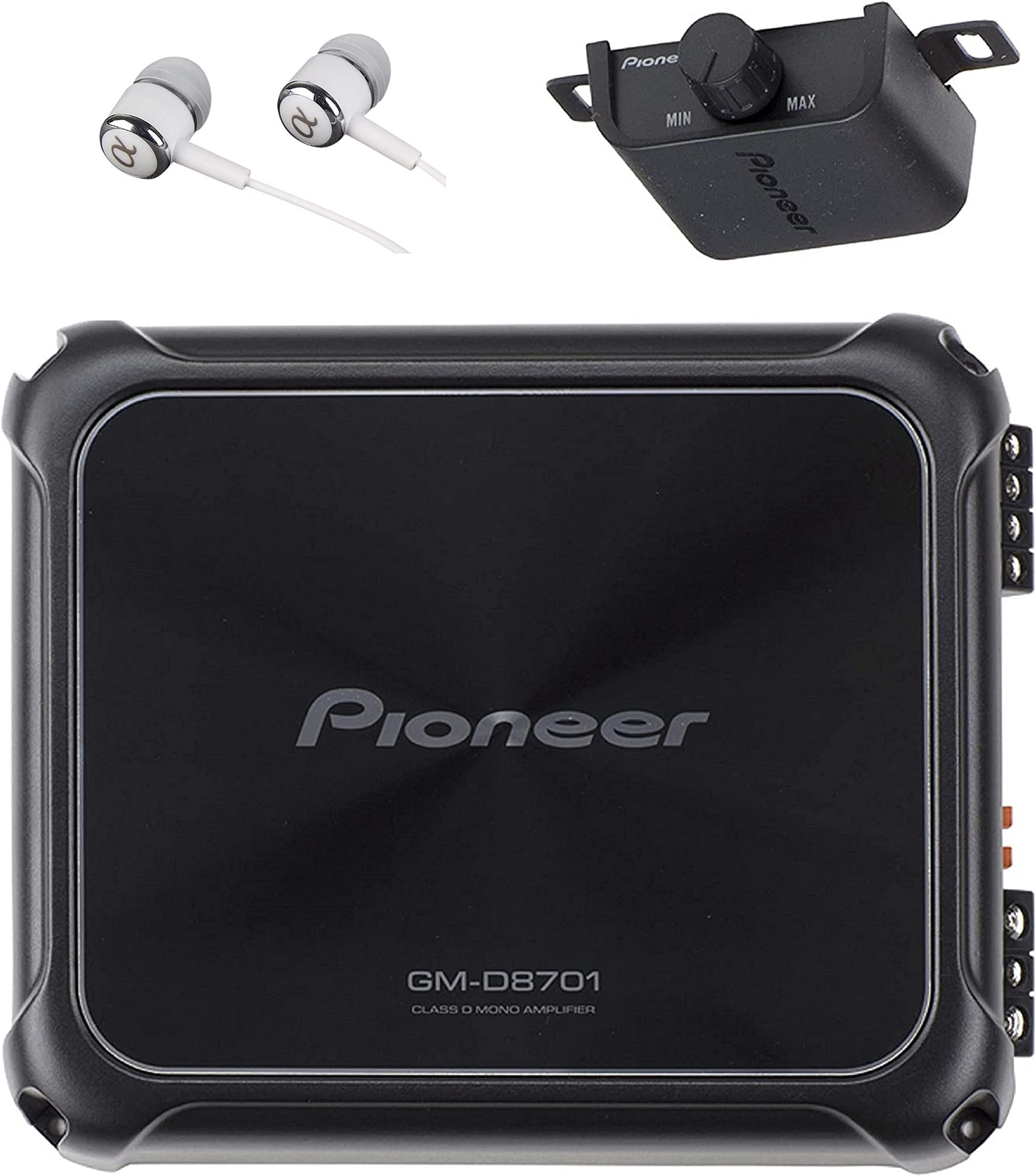 Pioneer GM-D8601 Class D Mono Amplifier with Wired Bass Boost Remote