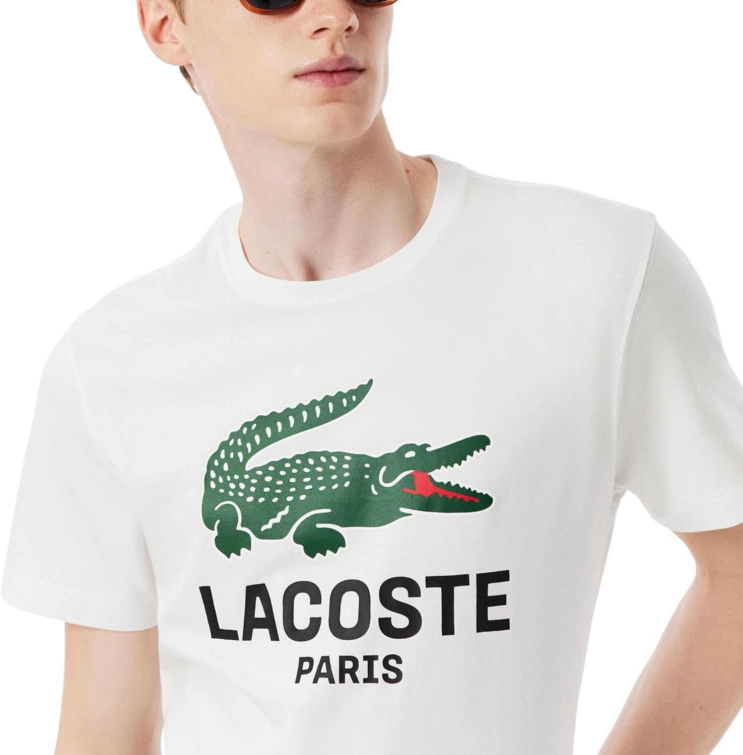 Lacoste Printed Cotton T-Shirt - Image 3