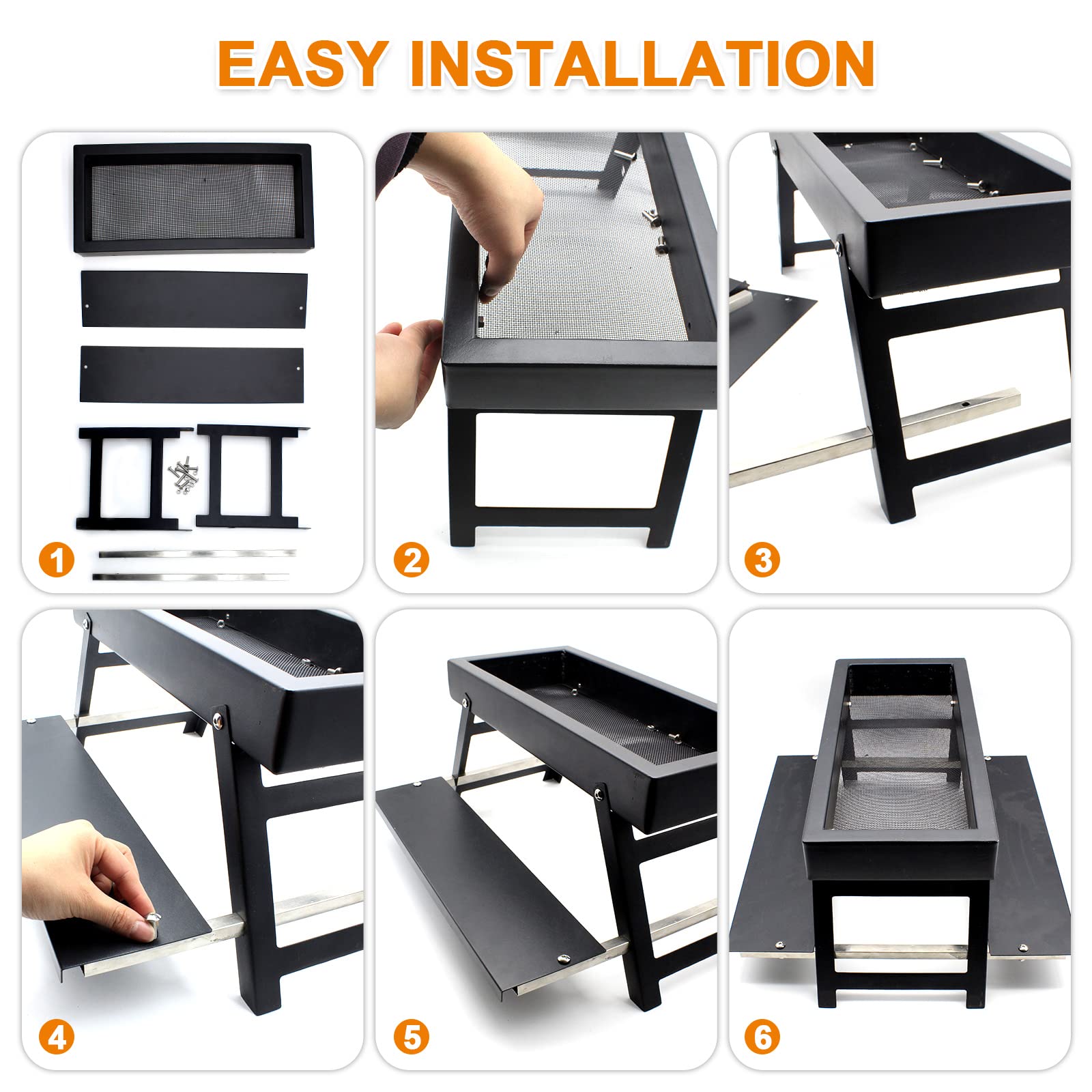 GIFANK Stainless Steel Chicken Feeder Picnic Table No Waste Picnic Table Feeder No Mess Stable and Waterproof Duck Feeder Poultry Feeder for Chicks, Duck, Goose, Turkey