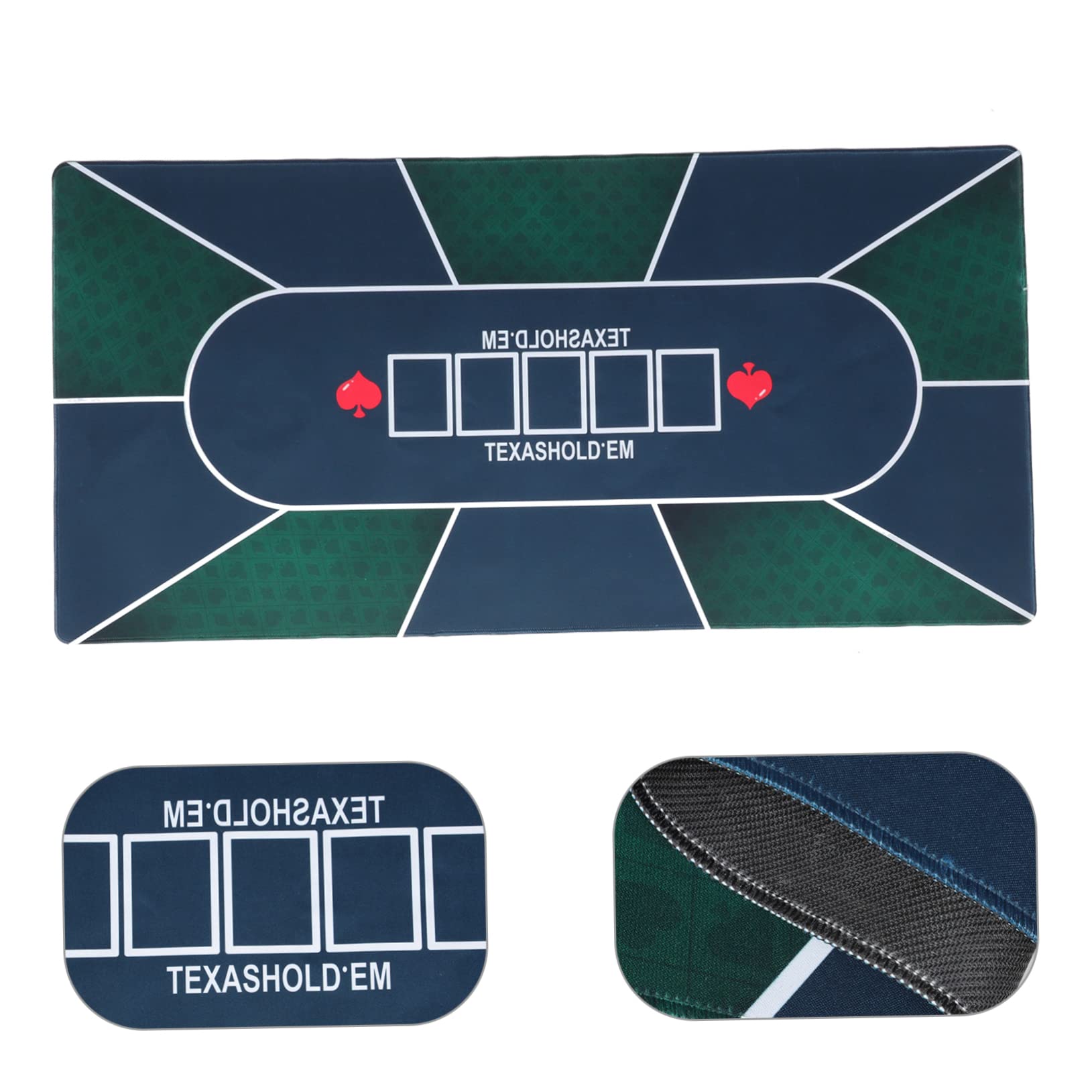 VICASKY Tapete De Goma para Mesa De Póquer Tapete Portátil para Familiares para Mesa Casa