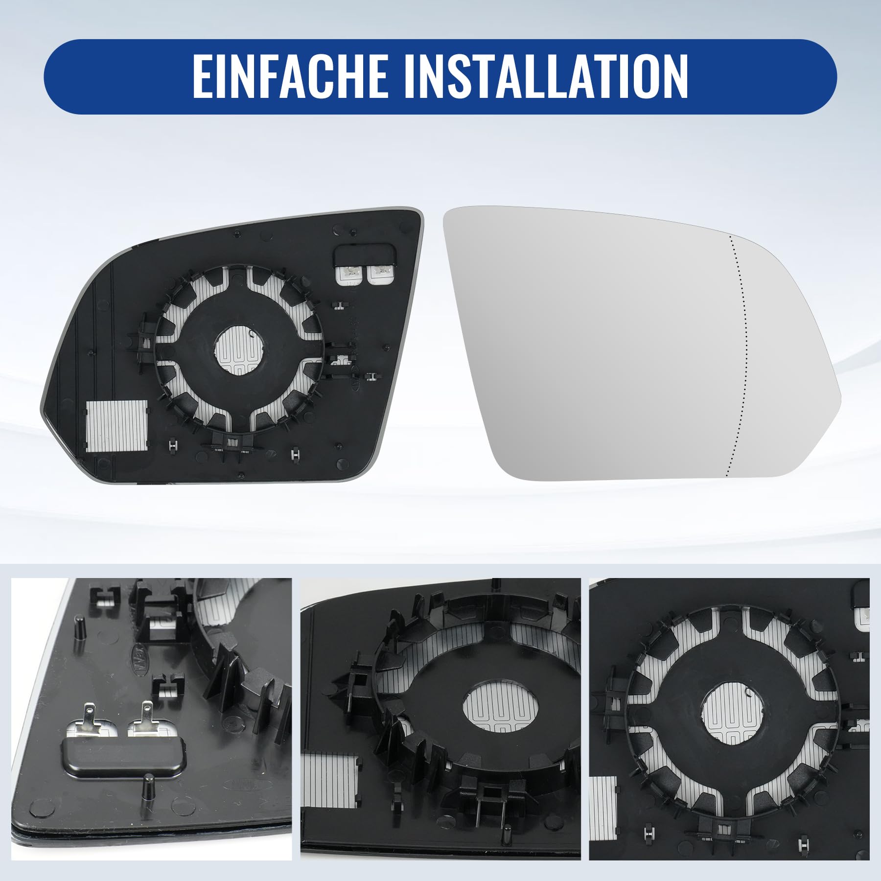 Specchietto Retrovisore Esterno Destro (Passeggero) Per Mercedes V-Class W447 E Vito (dal 2014) – Comando Elettrico, Asferico, Completamente Assemblatos