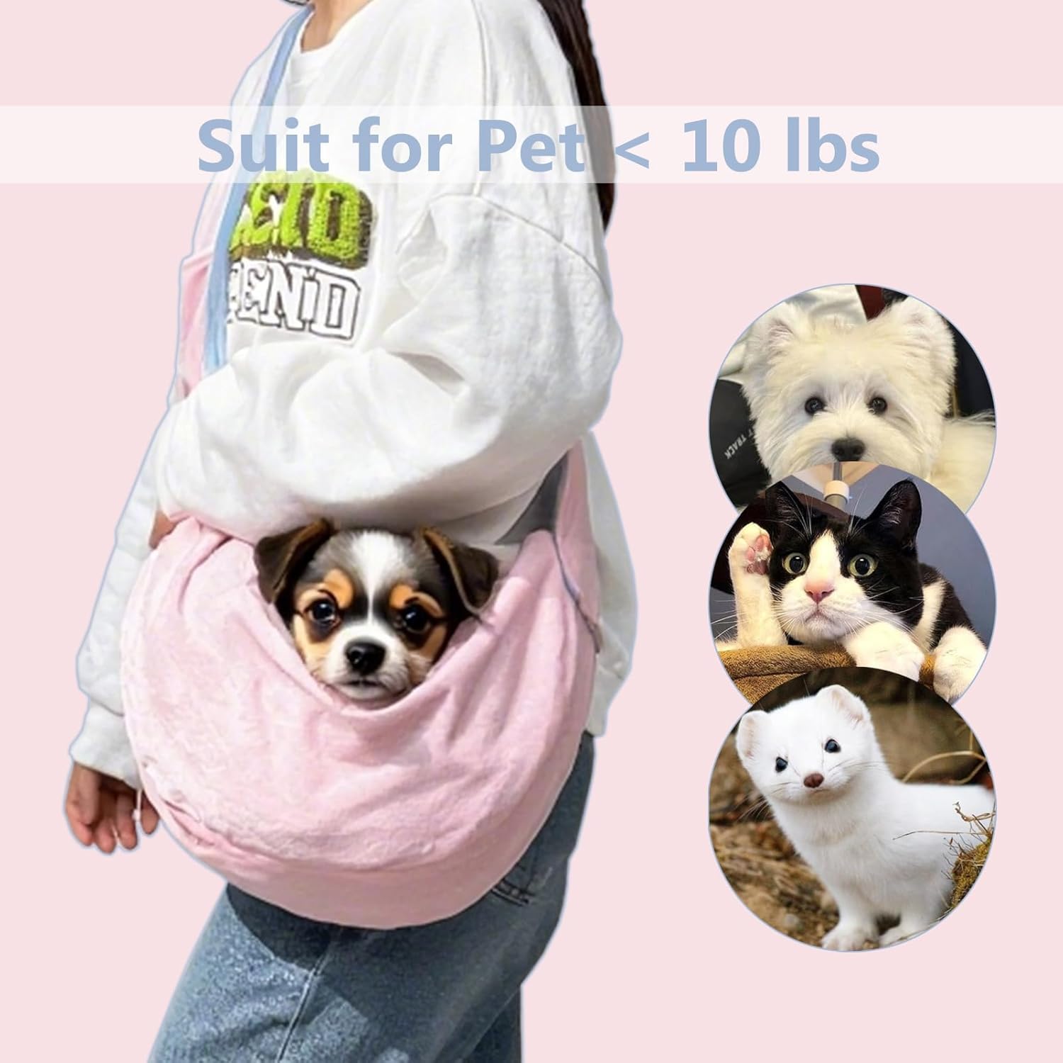 Cozy & Convenient: The Best Dog Sling Carrier for Small Pets!