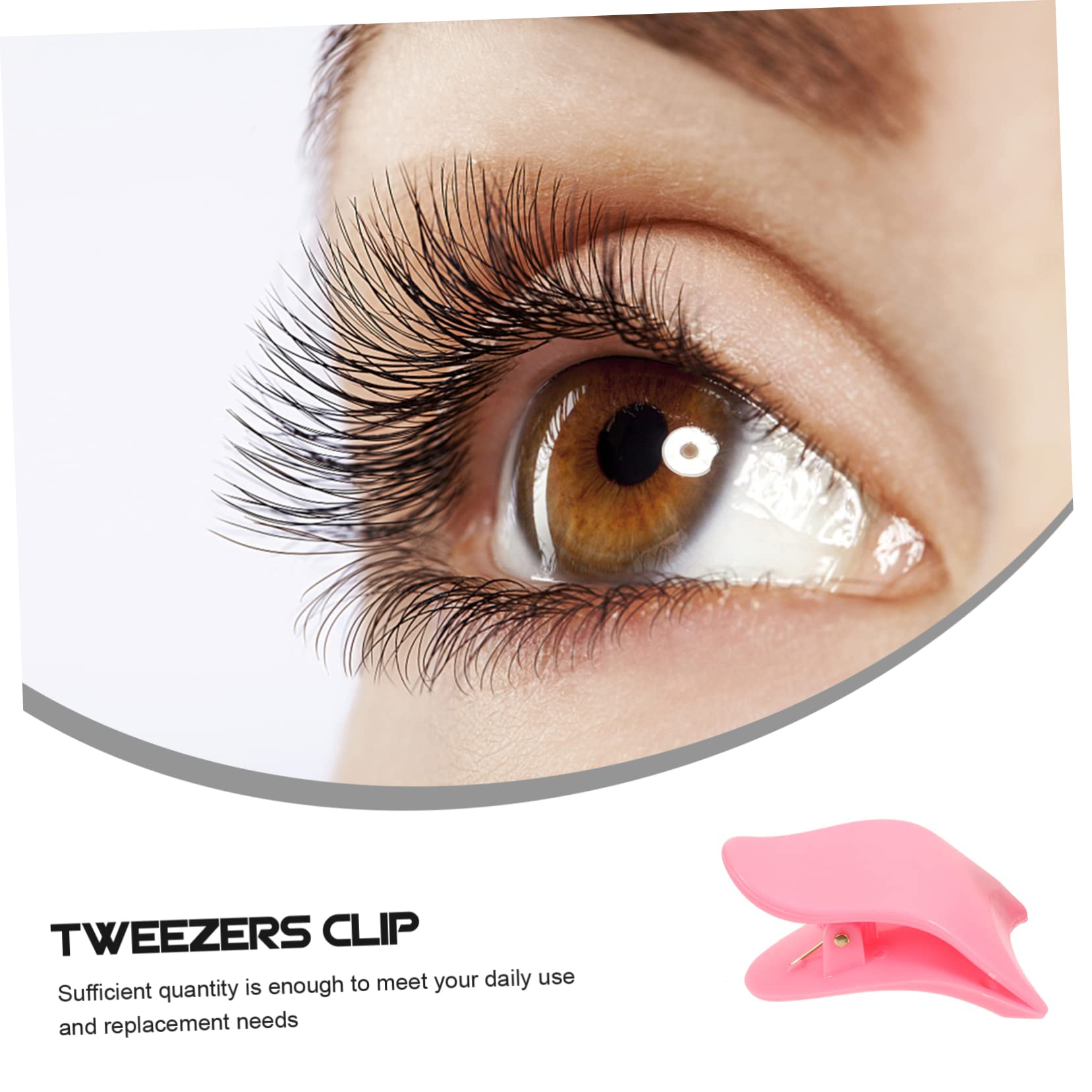 FOMIYES 25 Pz Ausiliario per ciglia finte eyelash curler Strumento per applicazione ciglia impostore morsetto per ciglia trucco piegaciglia pinzette clip per ciglia per le donne bene scudo