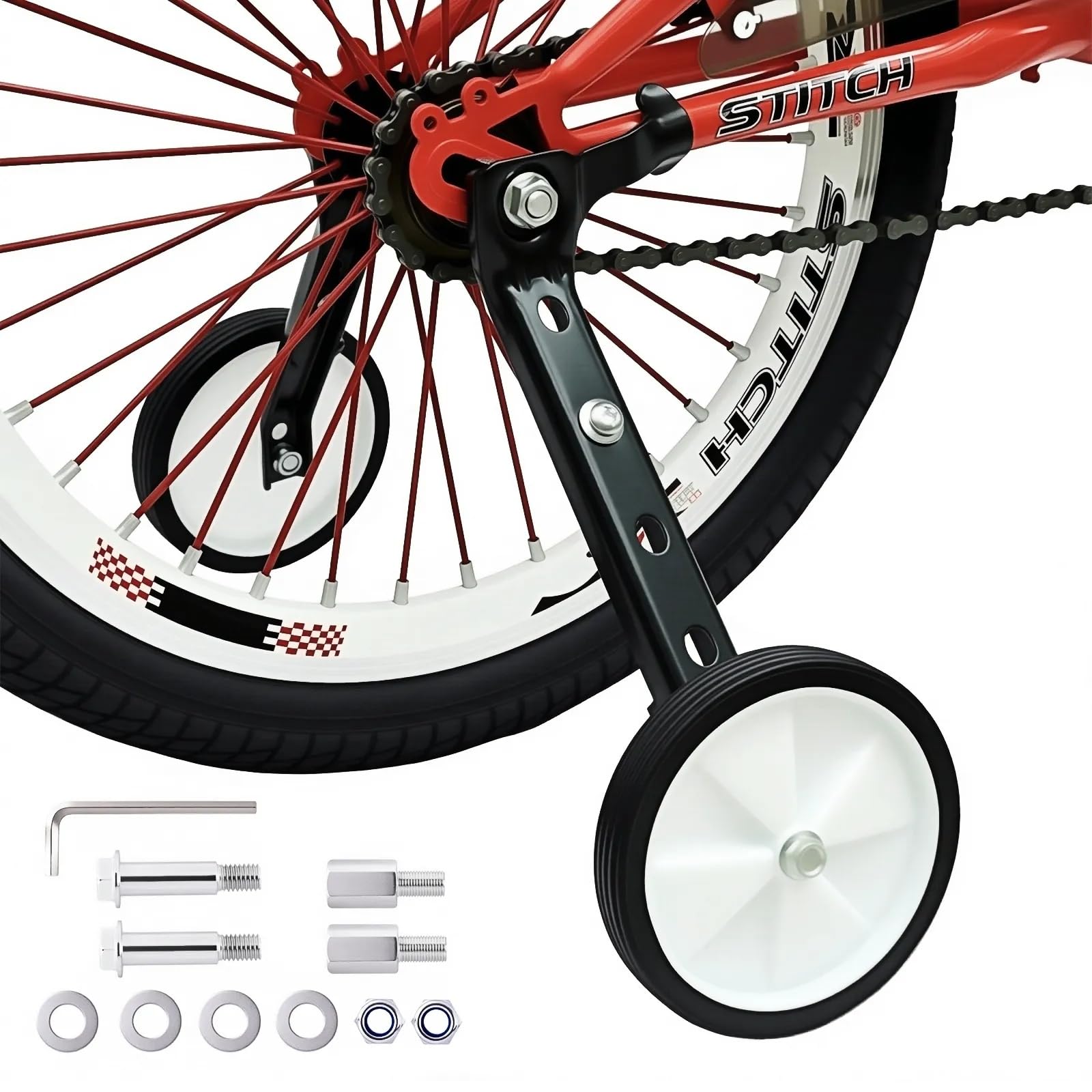 Photo 1 of Little World Bike Adjustable Stabilizer Training Wheels for 20 Inch Bike