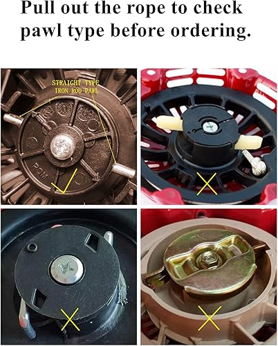 Miniatura 8 de YAMAKATO Conjunto de arranque de retroceso para Honda GX120 GX160 GX200 159cc 163cc 196cc 4hp 5.5hp 6.5hp Generadores de motor Tire de la cuerda de