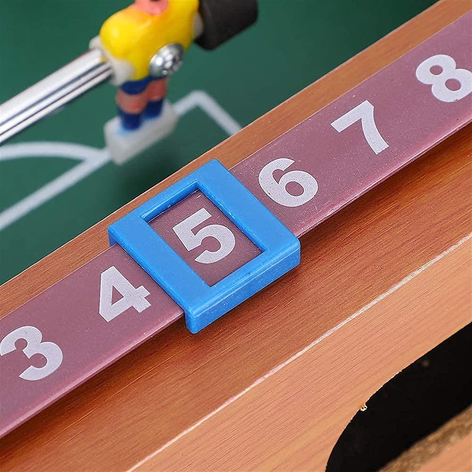 Genérico Mesa de futbolín portátil - Mini Juego de futbolín/fútbol de Mesa portátil con Dos Pelotas y Marcador para Adultos y niños.