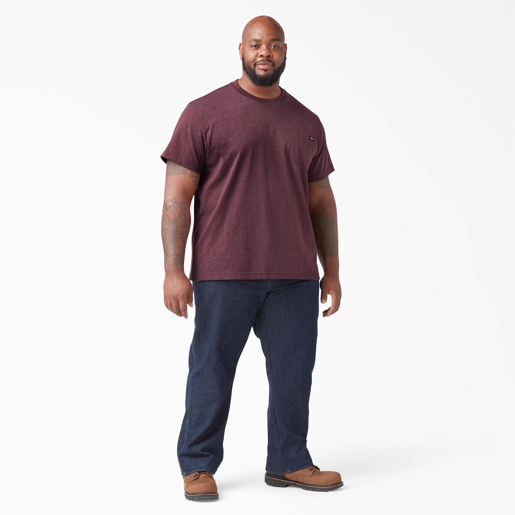 Dickies T-Shirt für Herren, kurzärmelig, schwer, Rundhalsausschnitt