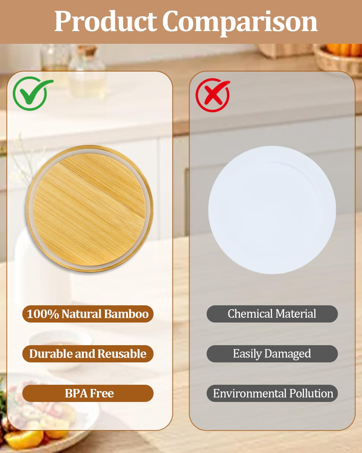Amazon.com: TERESRY Replacement Wooden Lids for Pyrex, Anchor