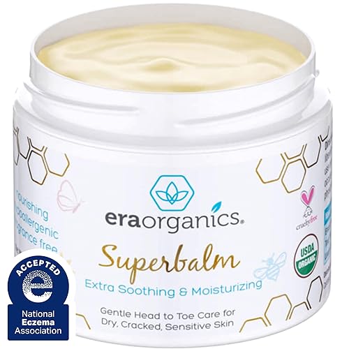 Ungüento curativo para los bebés 2 onzas crema orgánica de curación natural certificada USDA para el eccema del bebé la tapa de la cuna dermatitis