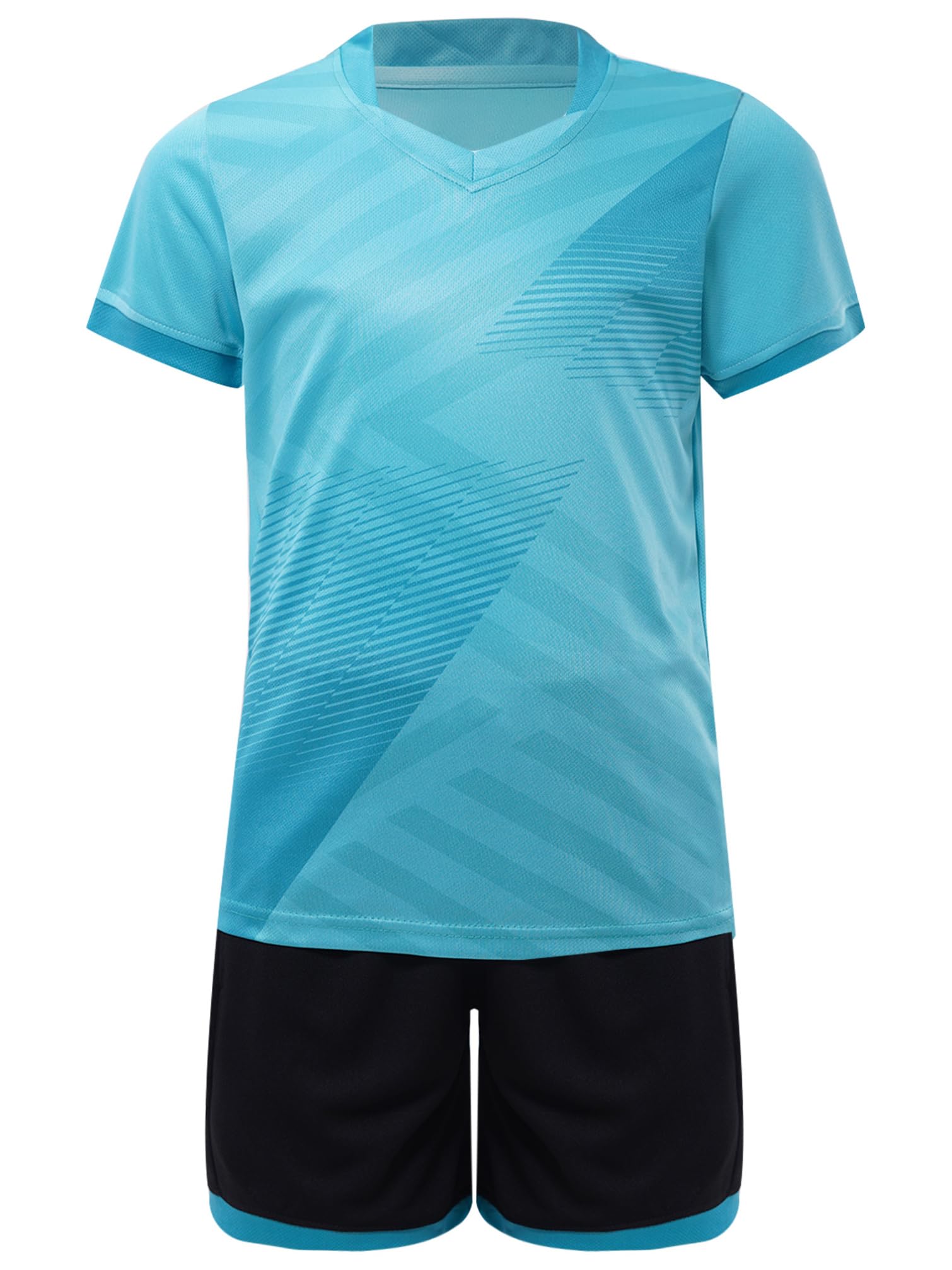 TiaoBug Enfant Garçons Maillot de Foot Survêtement de Sport T-Shirt Athletics Sports Compression et Short de Sport Fitness Running Maillot Barcelone Sportwear 3-16 Ans