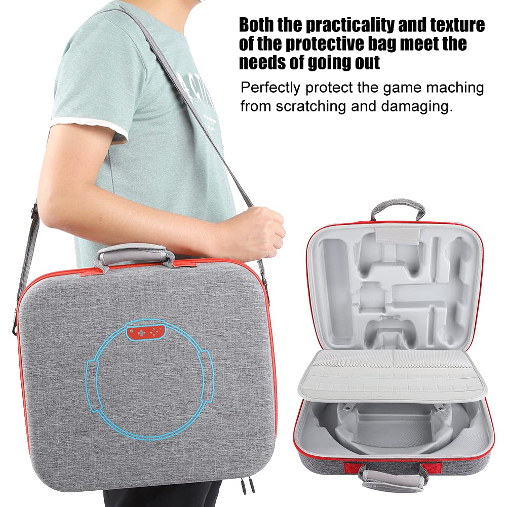 Ejoyous Borsa a Tracolla Portatile per Macchina da Gioco EVA, Borsa Multifunzione per Macchina da Gioco per Host e Base per Anello Fitness, Tracolla, Protezione Antigraffio per i Viaggi