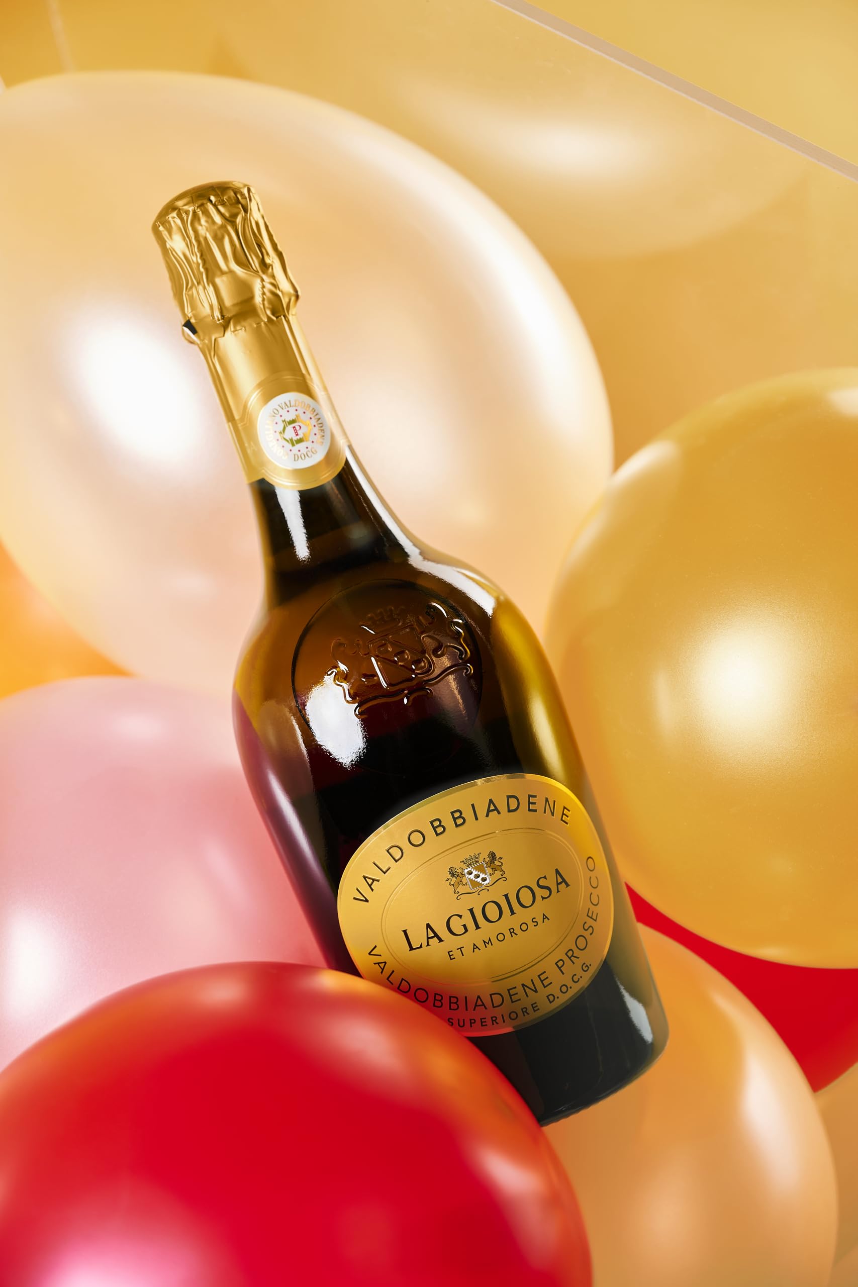 La Gioiosa Valdobbiadene Prosecco Superiore DOCG Extra Dry Spumante 75 cl - Cartone da 6 Bottiglie