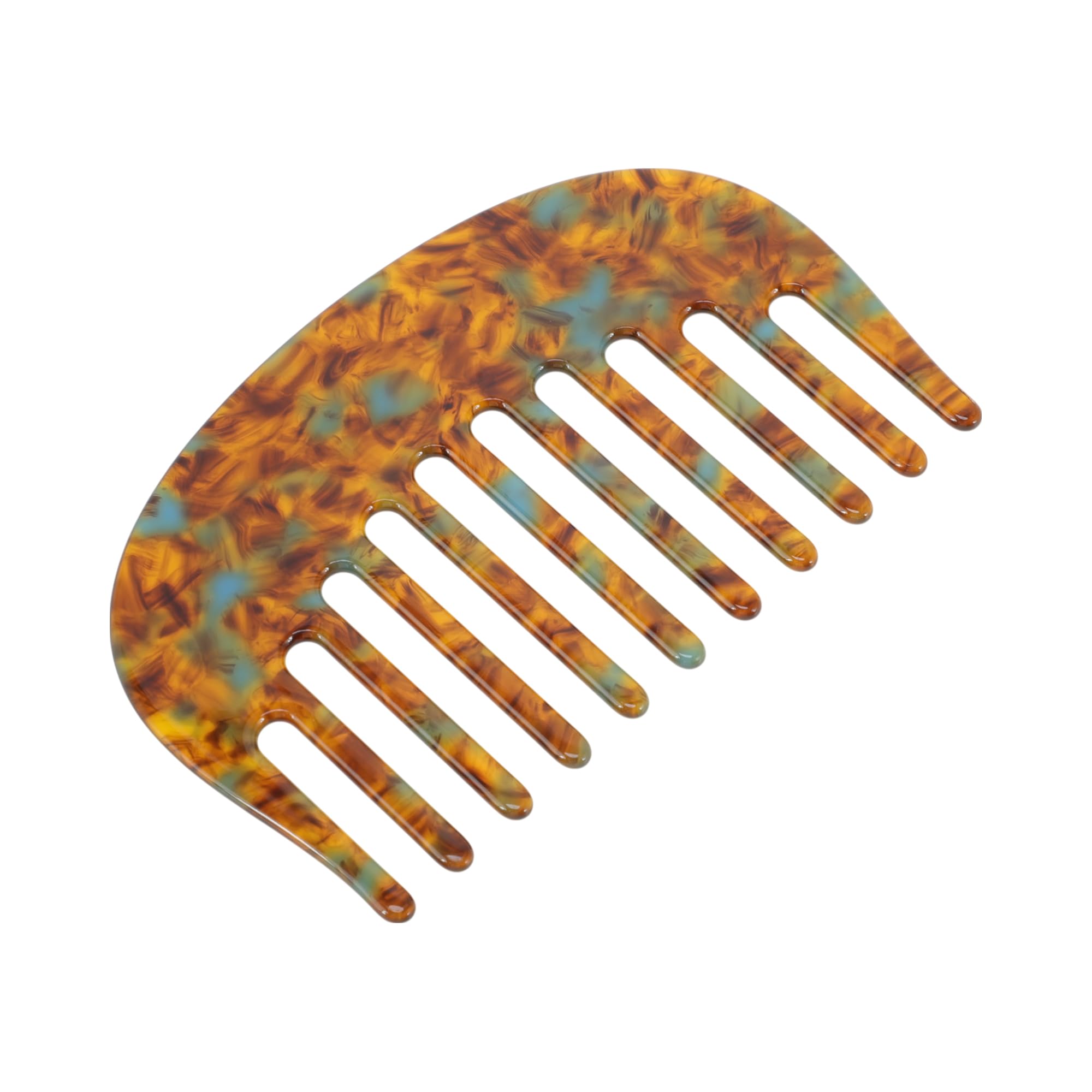 VOCOSTE Mini Wide Tooth Comb for Women, Anti-Static Pocket Size Travel Comb for Thick Curly Hair, Brown