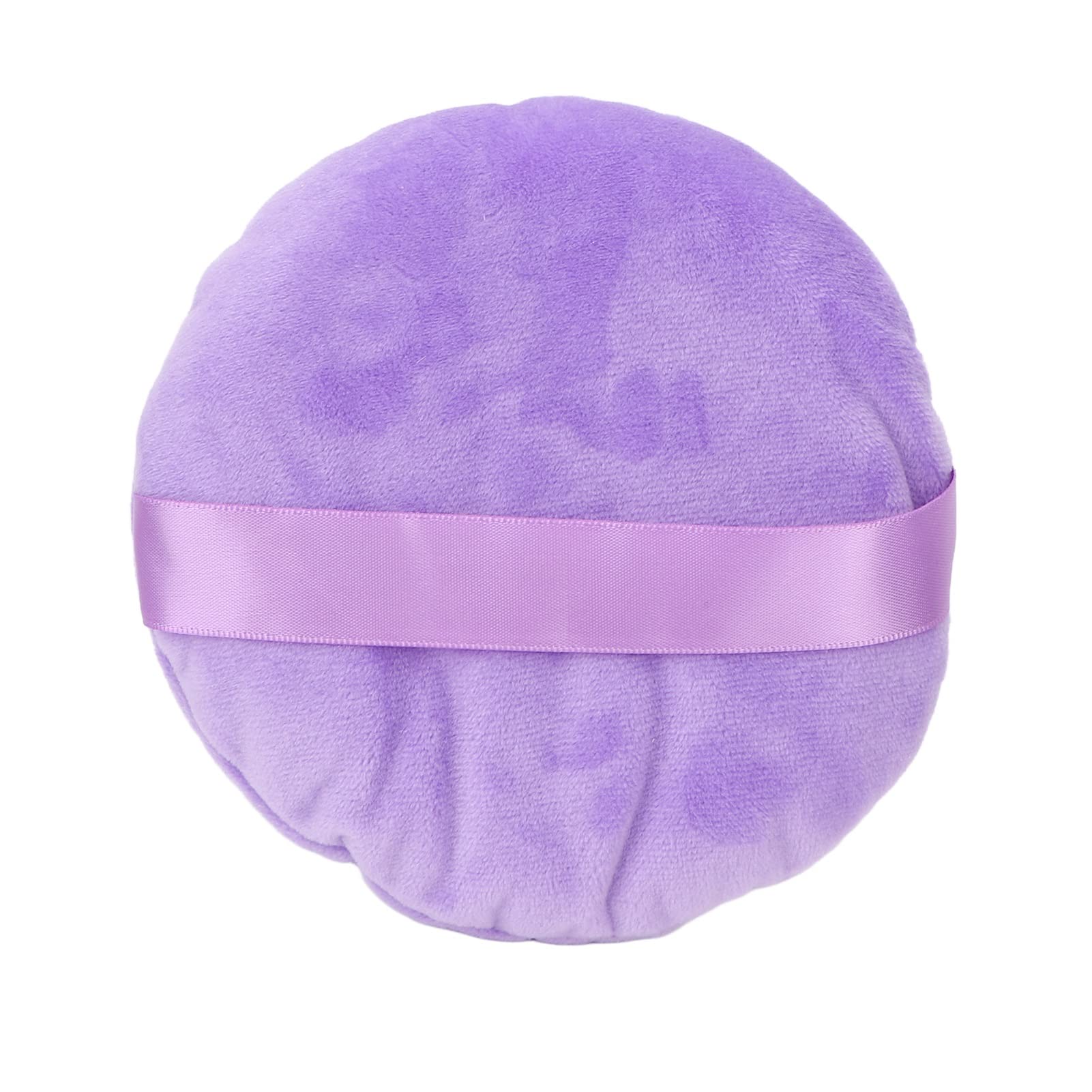 Puder do Pudru, NadająCy Się do Prania MięKki Puch łabęDzi Ultra duży OkrąGły Puder Sypki do PodkłAdu w PłYnie, Kremu, Pudru, Korektora, Stosowania na Mokro i na Sucho (Fioletowy)