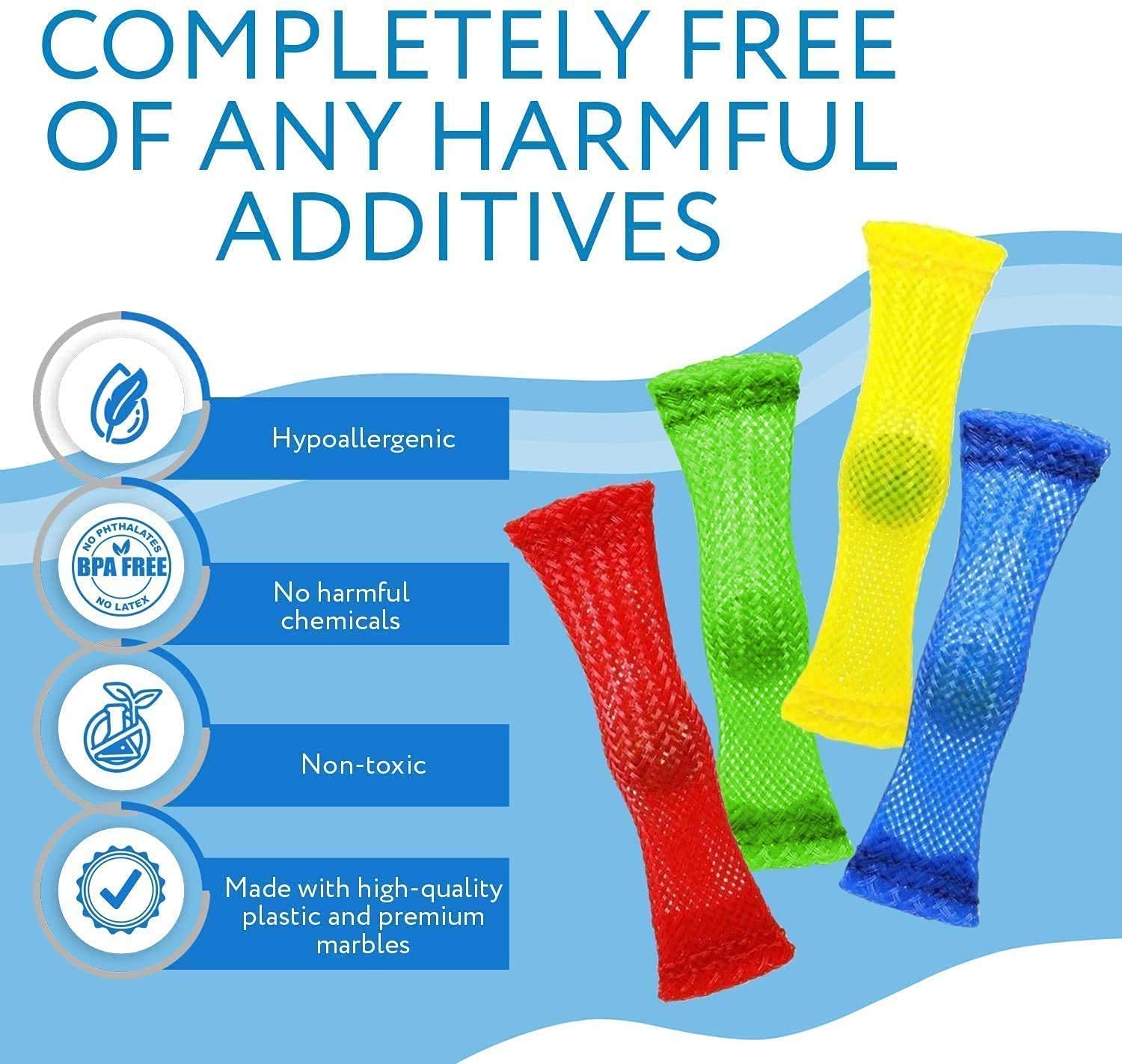 Kzidro 60pcs Fidget Toys Stress Relief Toys for Focus & Calm Toy