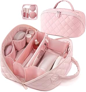 Bolsa de maquillaje, bolsa de aseo ancha para...