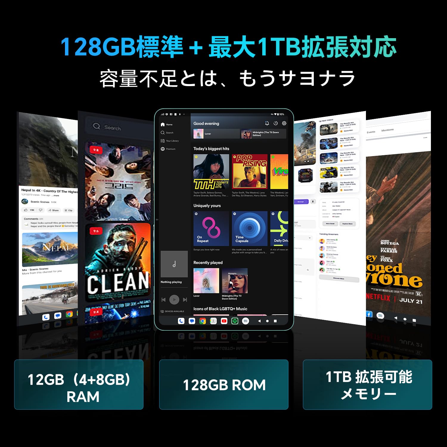 Amazon.co.jp: 【タブレット 12インチ 2K 大画面】ODEA Android