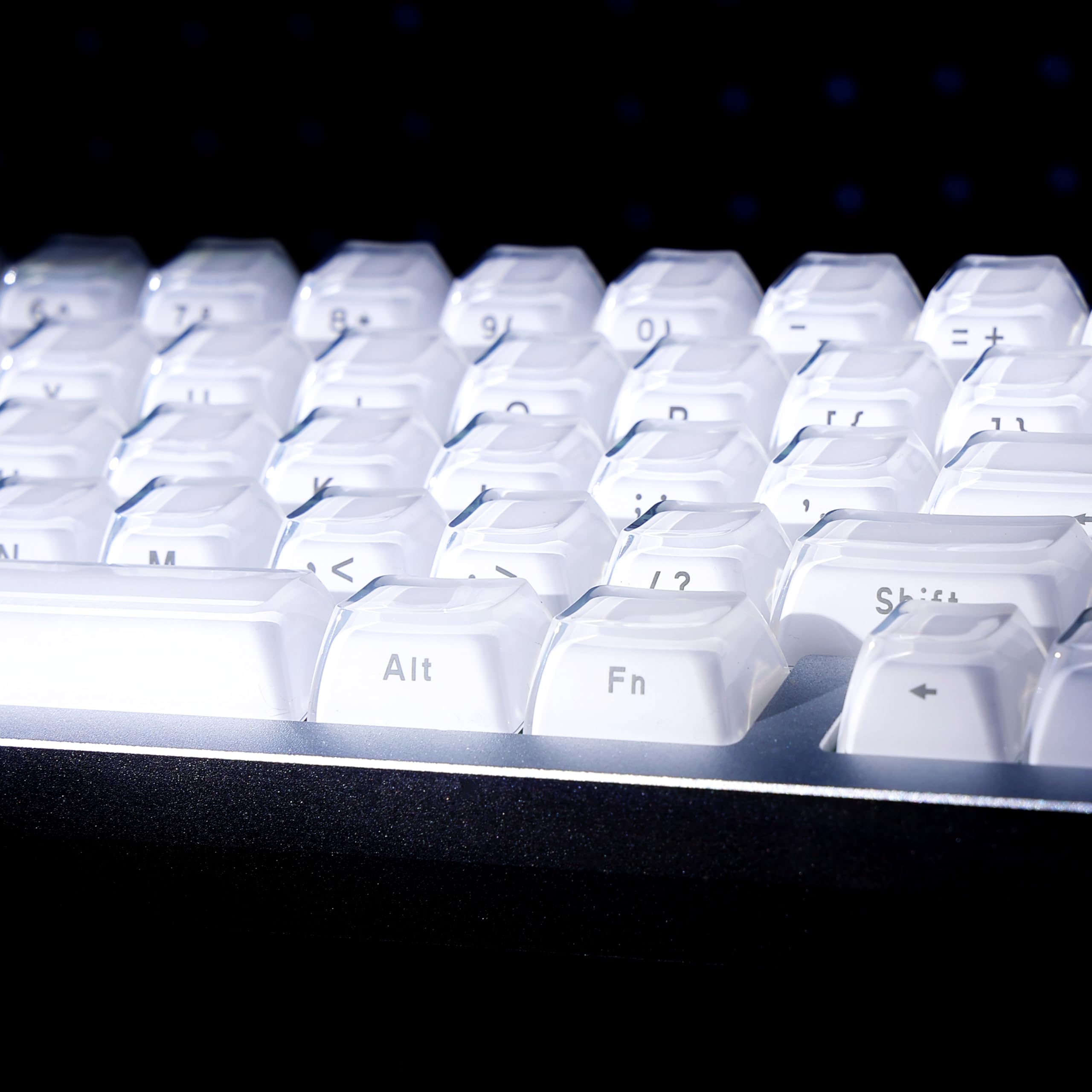 Womier Keycaps - Crystal Jelly Keycaps 60 65 75 100 Percent, Side