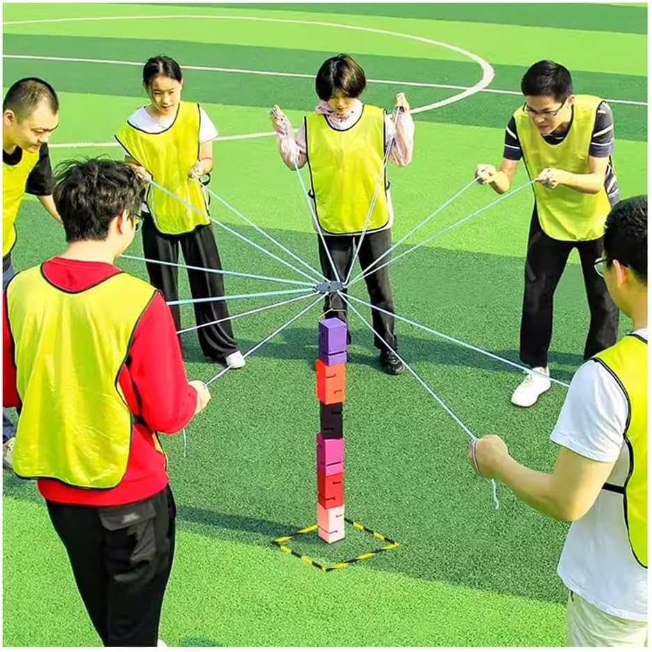Field Day Game Set, Indoor Outdoor Adult Teen Kids Team Building Game Suitable for Office School Groups (Color : Blue, Size : 5PCS)