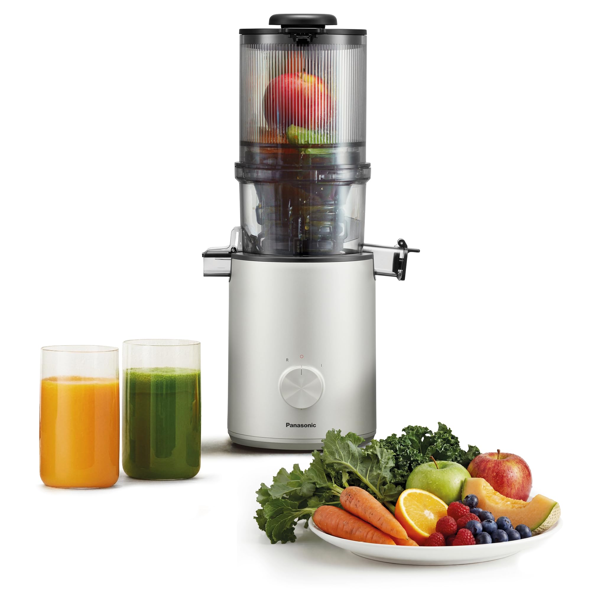 Panasonic Slow Juicer MJ-L800HXE Licuadora, Prensado En Frío, Color Plata