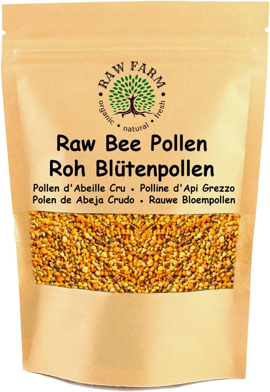 Raw Farm - Raw Bee Pollen Granules – 100% Natural, Unprocessed - 1 kg