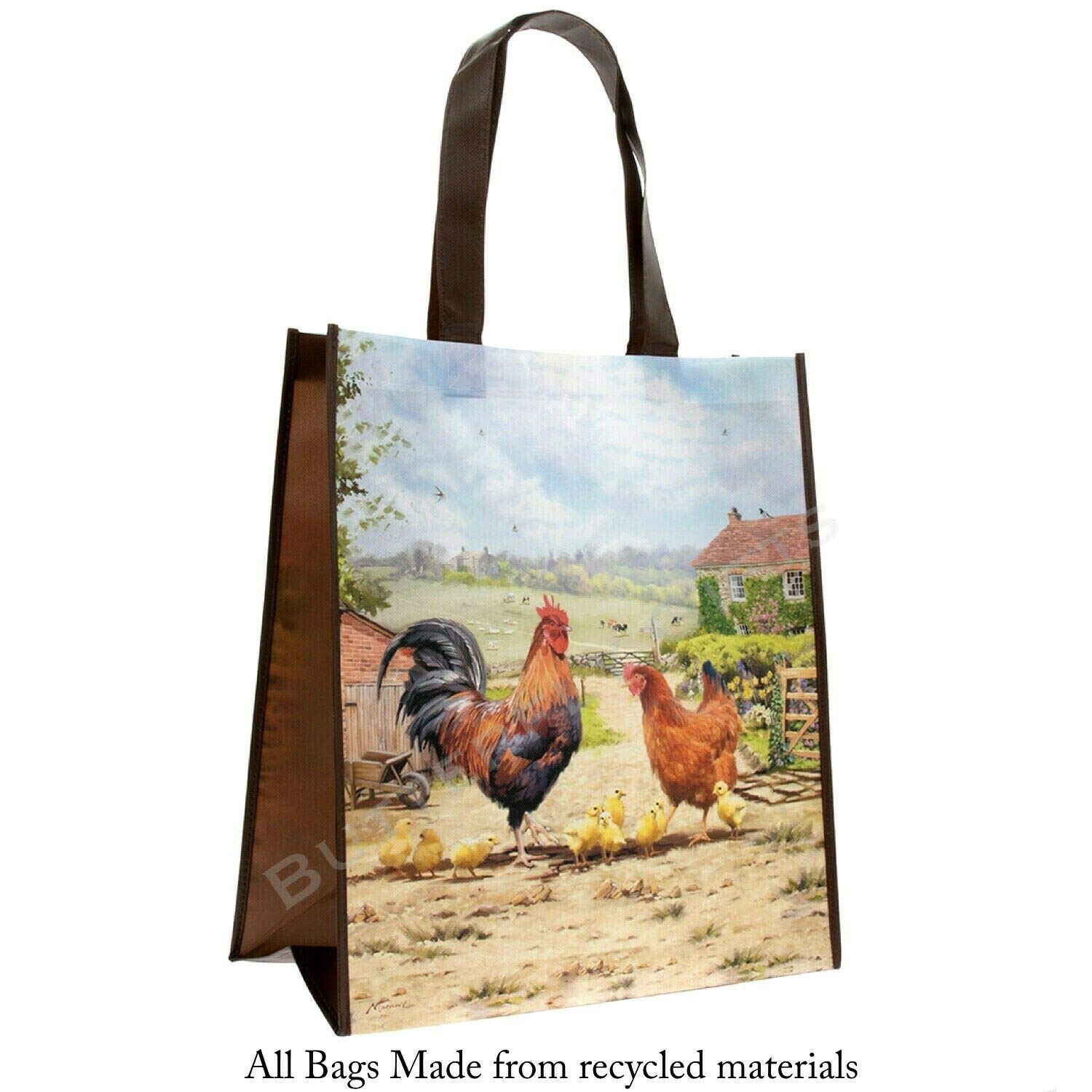Cockerel & Hen Reusable Shopping Bag lp72106