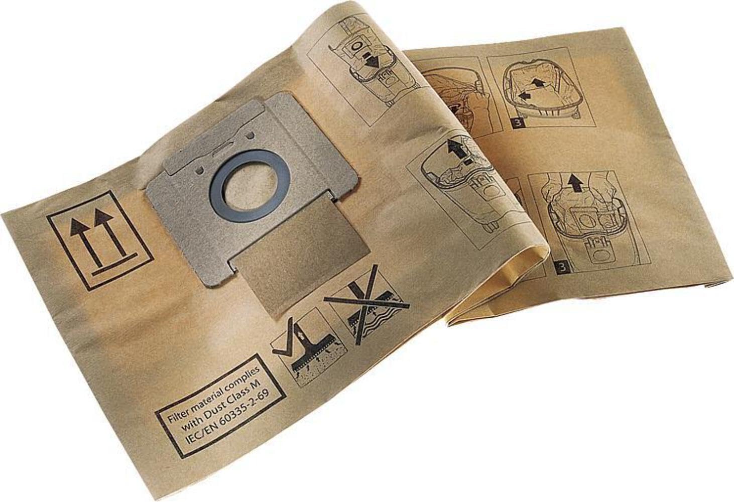 Nilfisk Other Dust Bags (3 X 5 Pieces, For Industrial Vacuum Cleaner Attix 30, Filter Bags For Vacuum Cleaners) 302000449,
