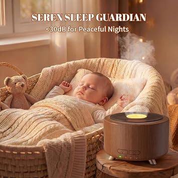 Essential Oil Diffuser for Home 500ML, Retro Vinyl Aromatherapy Diffuser