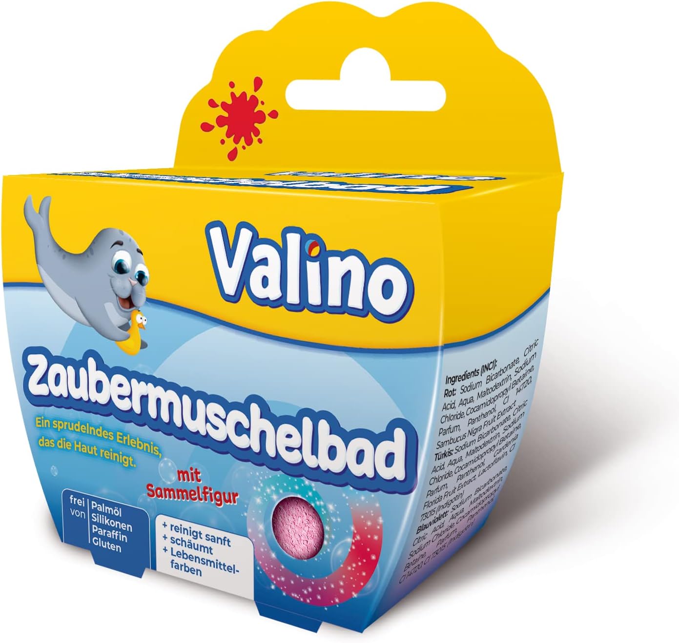 Valino Magic Shell Bath Red (Pack of 1)