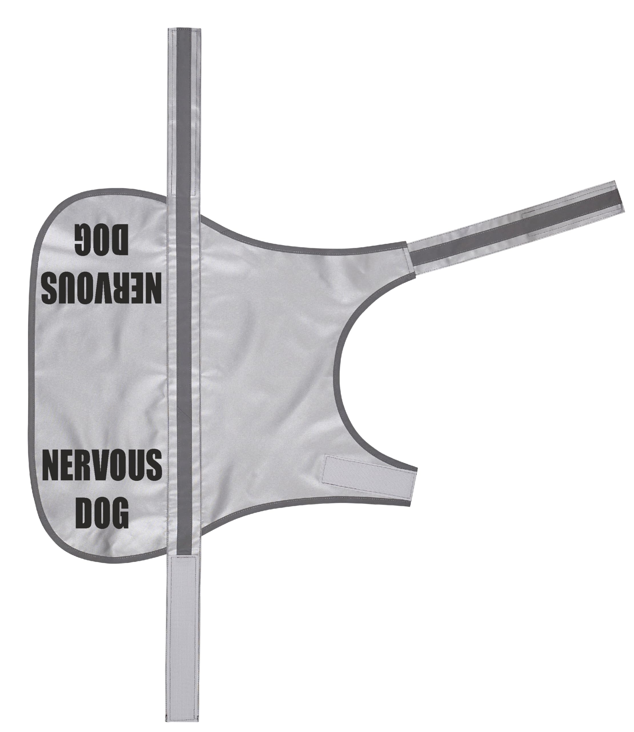 Flexi-Print Nervous Dog Vest - Personalised Dog Hi Vis Vest Reflective Dog Coat, Service Dog Vest, Nervous Dog Products, Dog Hi Viz, Reactive Dog Warning, Dog Training Vest, Dog Walking Accessories โ image 1