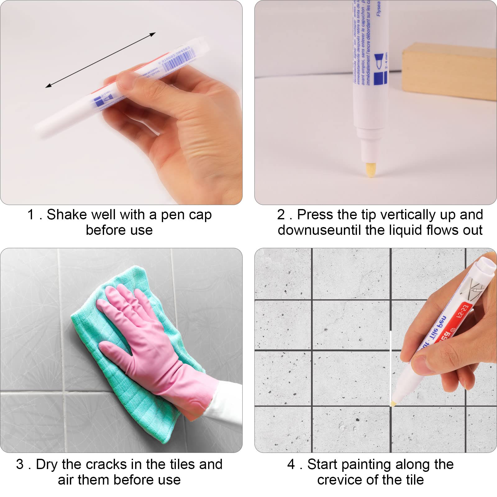 Penna Per Stucco Per Piastrelle, Penna Per Stucco Non Tossica