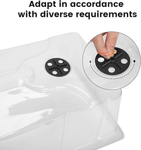 Miniatura 30 de MIXC Paquete de 10 bandejas de inicio de semillas 1020, bandejas extra gruesas y resistentes, sin agujeros, sin fugas, planos, de propagación