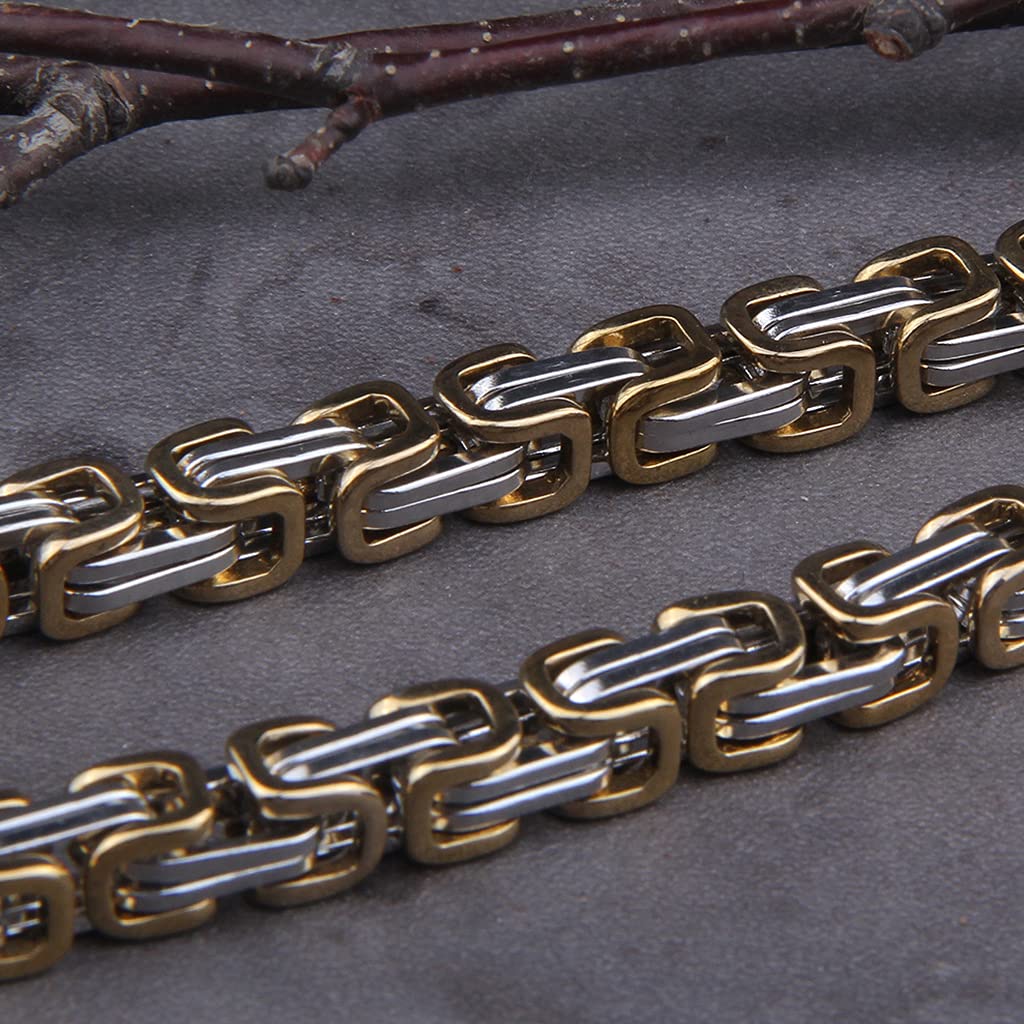 YABEME Thors Hammer Mjölnir Halskette, Nordic Viking Celtic Pagan Amulett Anhänger Schmuck, Herren Edelstahl King Chain Fenrir Wolf Head Link