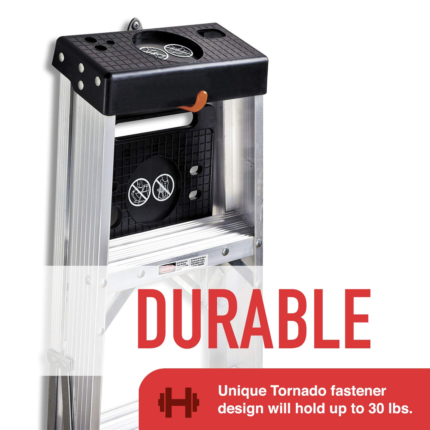 Tornado Ladder Hooks - 2 Pack - Wall Mount Storage -3 Tornado Ladder Hooks - 2 Pack - Wall Mount Storage -3