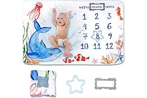 Under the Sea Adventure - Baby Milestone Blanket for Capturing Precious Memories