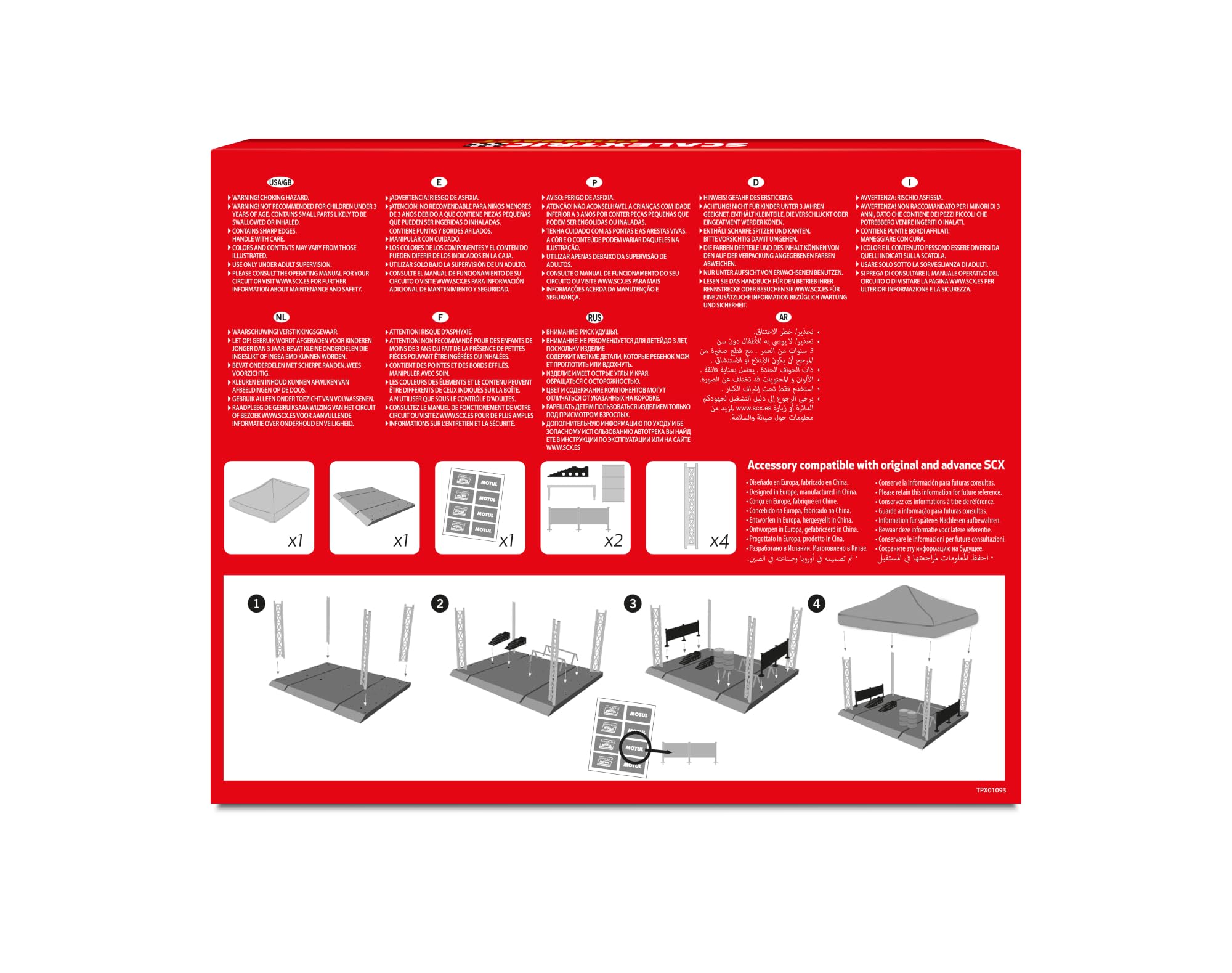 SCALEXTRIC - Accessories and Extensions Original Race Tracks Scale 1:32 (Box Rally Tent)