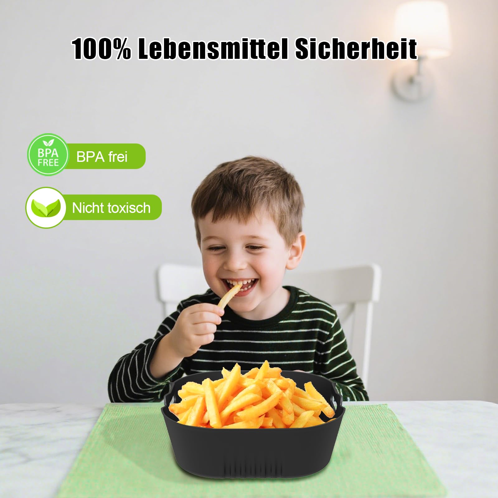 Formy pieczenia z silikonu frytkownicy powietrznej dla Philips 3000 6.2L | 4 wielokrotnego użytku, kwadratowe akcesoria do frytkownicy powietrznej Seria 5000 XL 6.2L / 7.2L