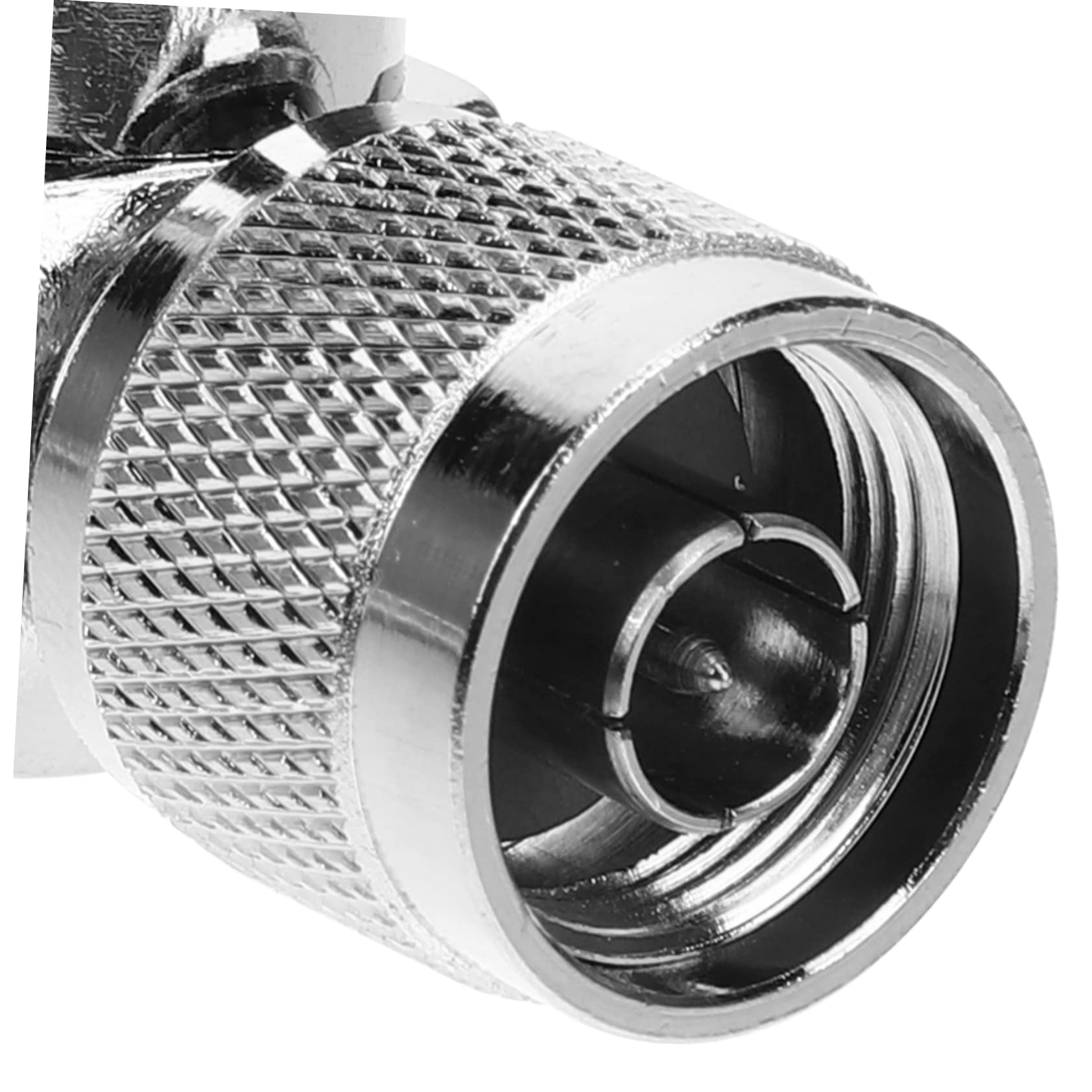Hemobllo 4pezzi Adattatore Coassiale n Maschio n Femmina Connettore Angolare Per Estensione Cavo Design Compatto e Leggero Alta Prestazione e Resistente Alla Sostituzione Facile Per Antenne