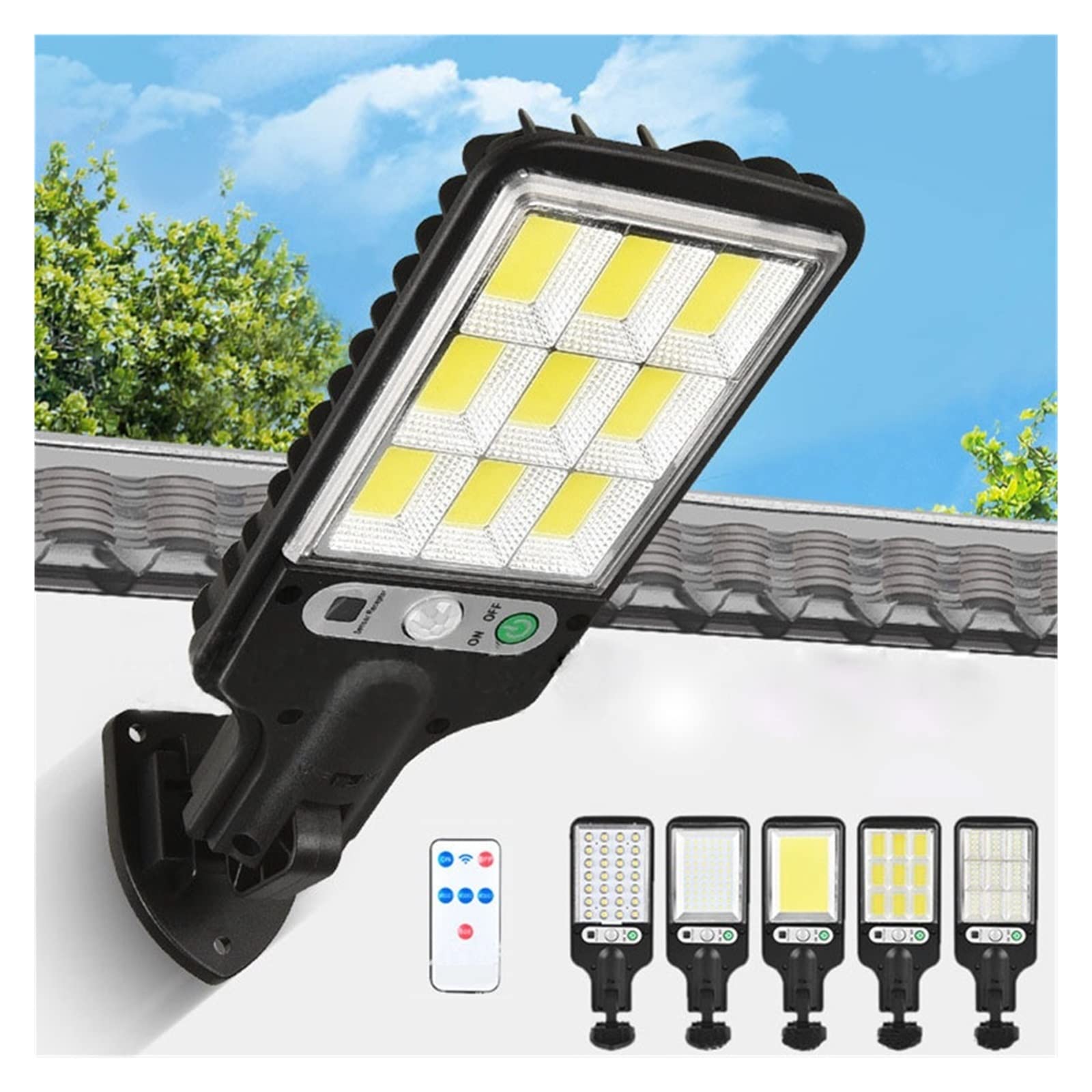 Zewnętrzne lampy solarne Solar Street Lights Outdoor Bezprzewodowy czujnik ruchu słonecznego z 3 trybami oświetlenia do drzwi wejściowych Ogród Dziedziniec Łatwy do insta