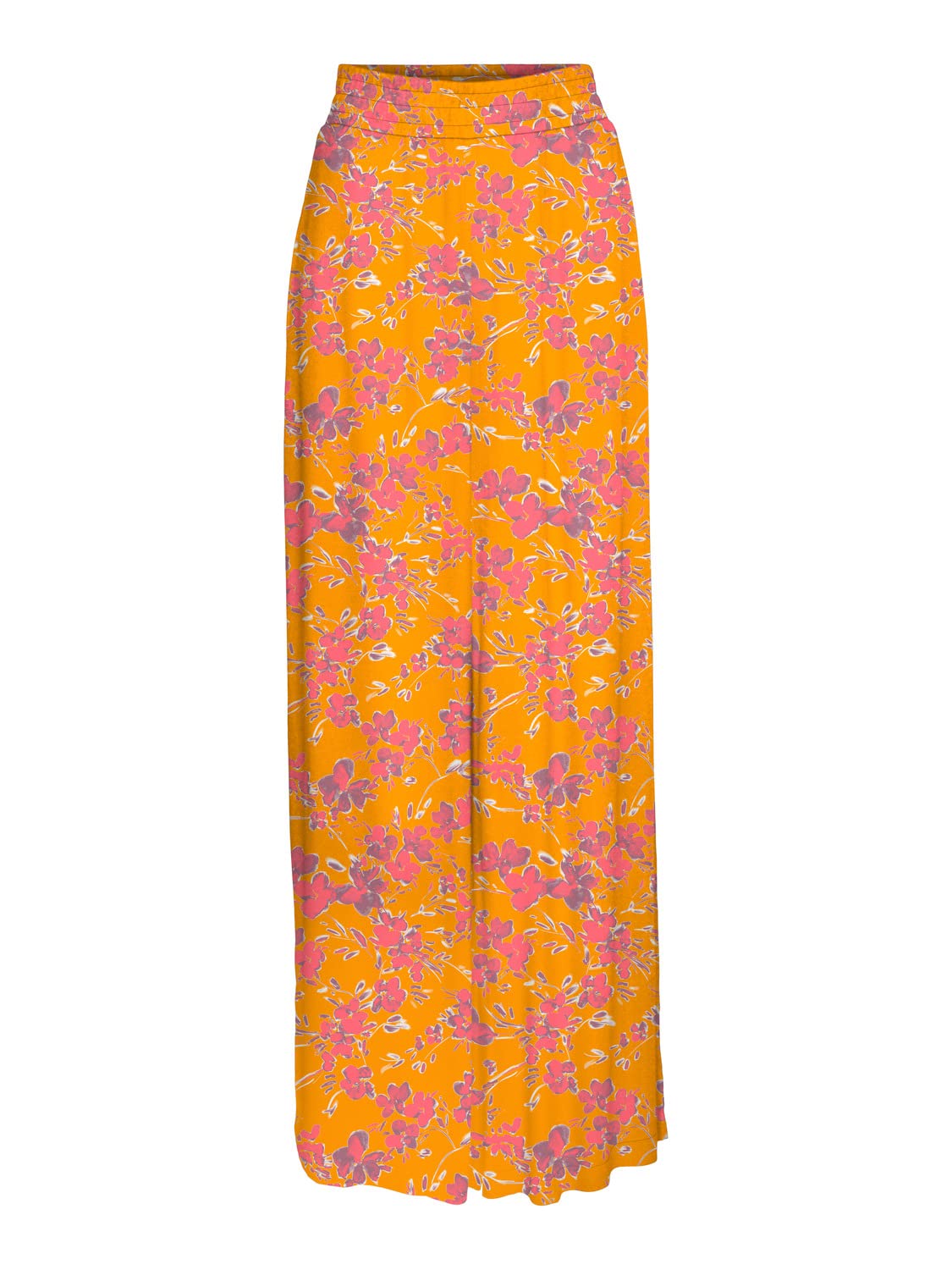 Vero Moda Women's Radiant Yellow/Aop:mille Vmmenny Hw Wide Pants Wvn Pants, M
