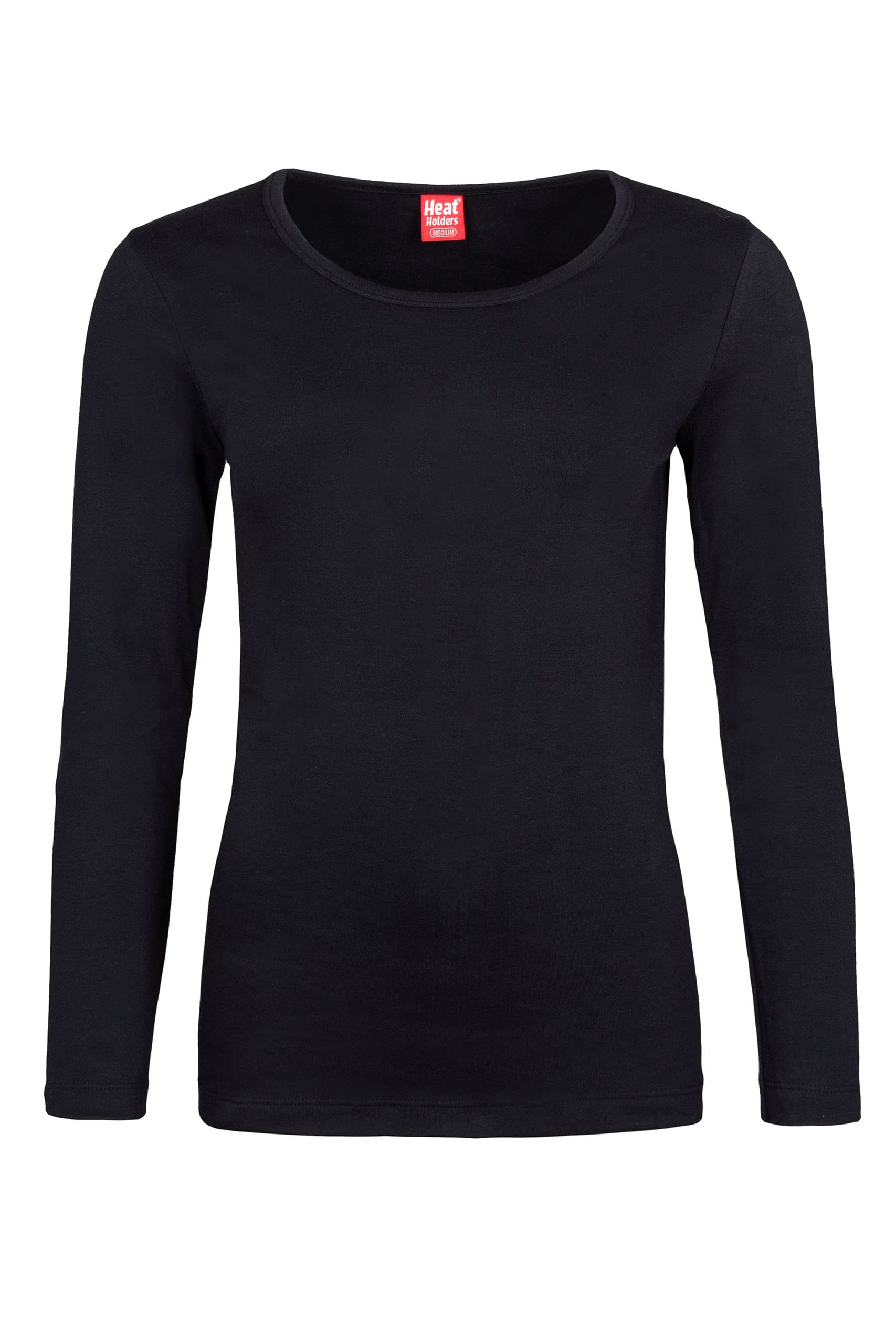 Heat Holders Thermal Long Sleeve Vest, Black, Size M, Women