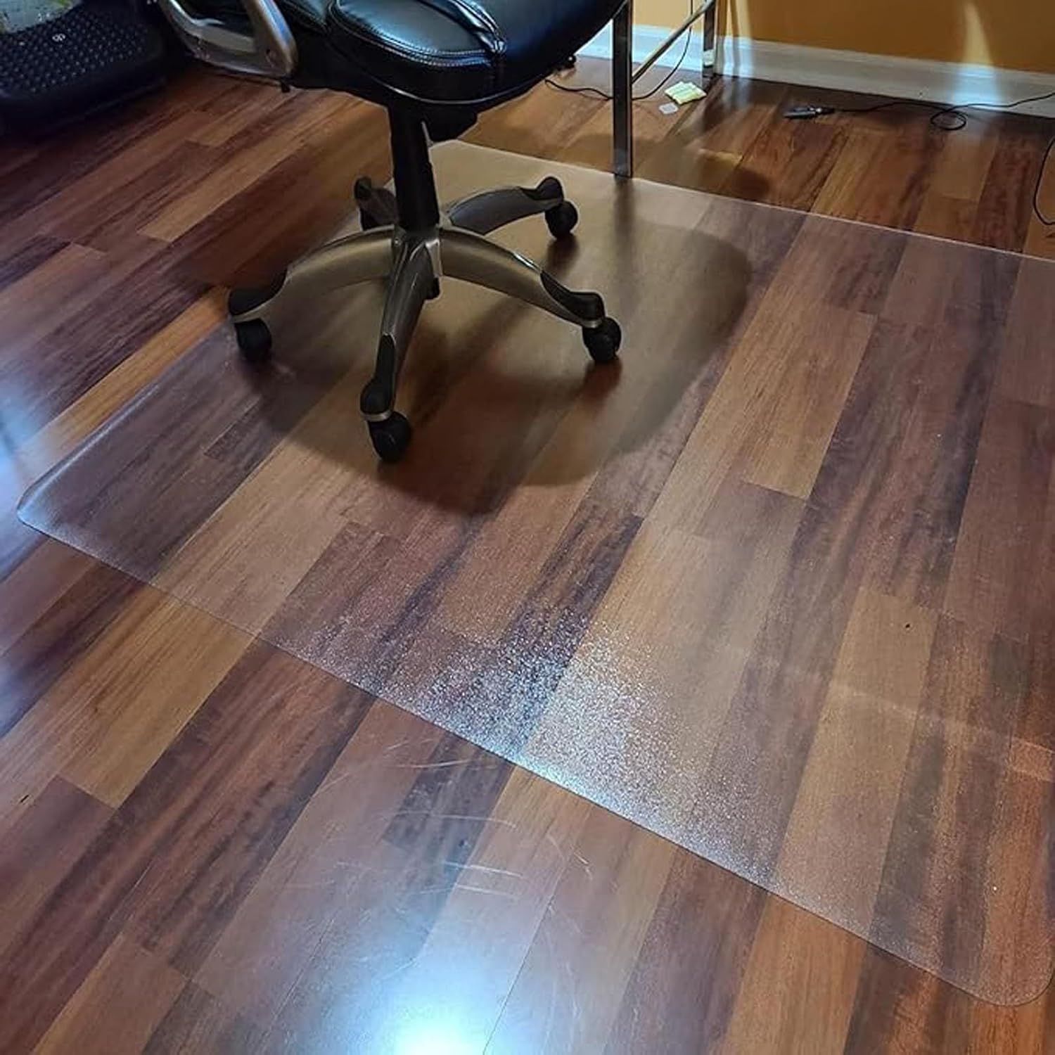 24 32 48 56 72 80 88 96 inch Clear Floor Protector Mat Entrance Runner Protect Pad Hard floor chair cushion Vinyl Plastic Low Pile Doormat for Hardwood Floor Carpet Floors(170X200cm/68"X80")