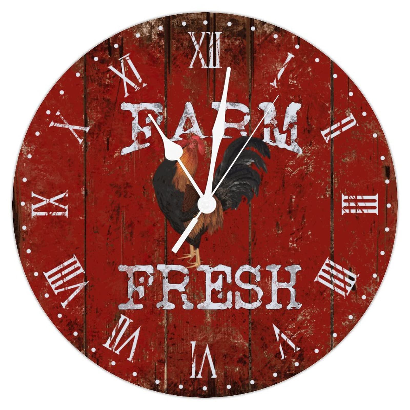 Horloge murale en bois silencieuse de 38 cm pour supprimer les bruits de tic-tac