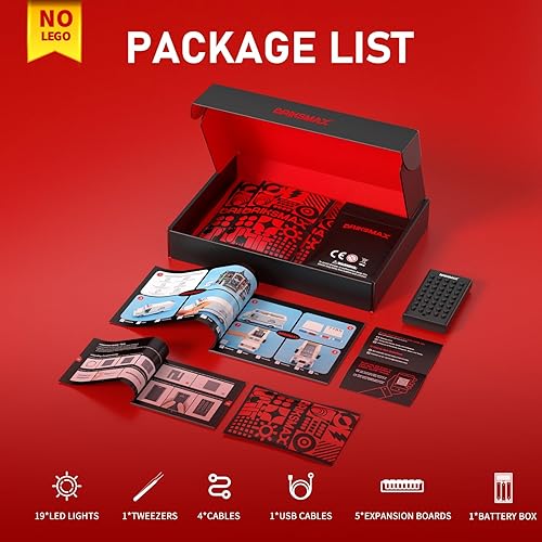 Miniatura 6 de BRIKSMAX Kit de iluminación LED para árbol de Navidad LEGO-40573, compatible con el modelo de bloques de construcción de Lego, no incluye el juego