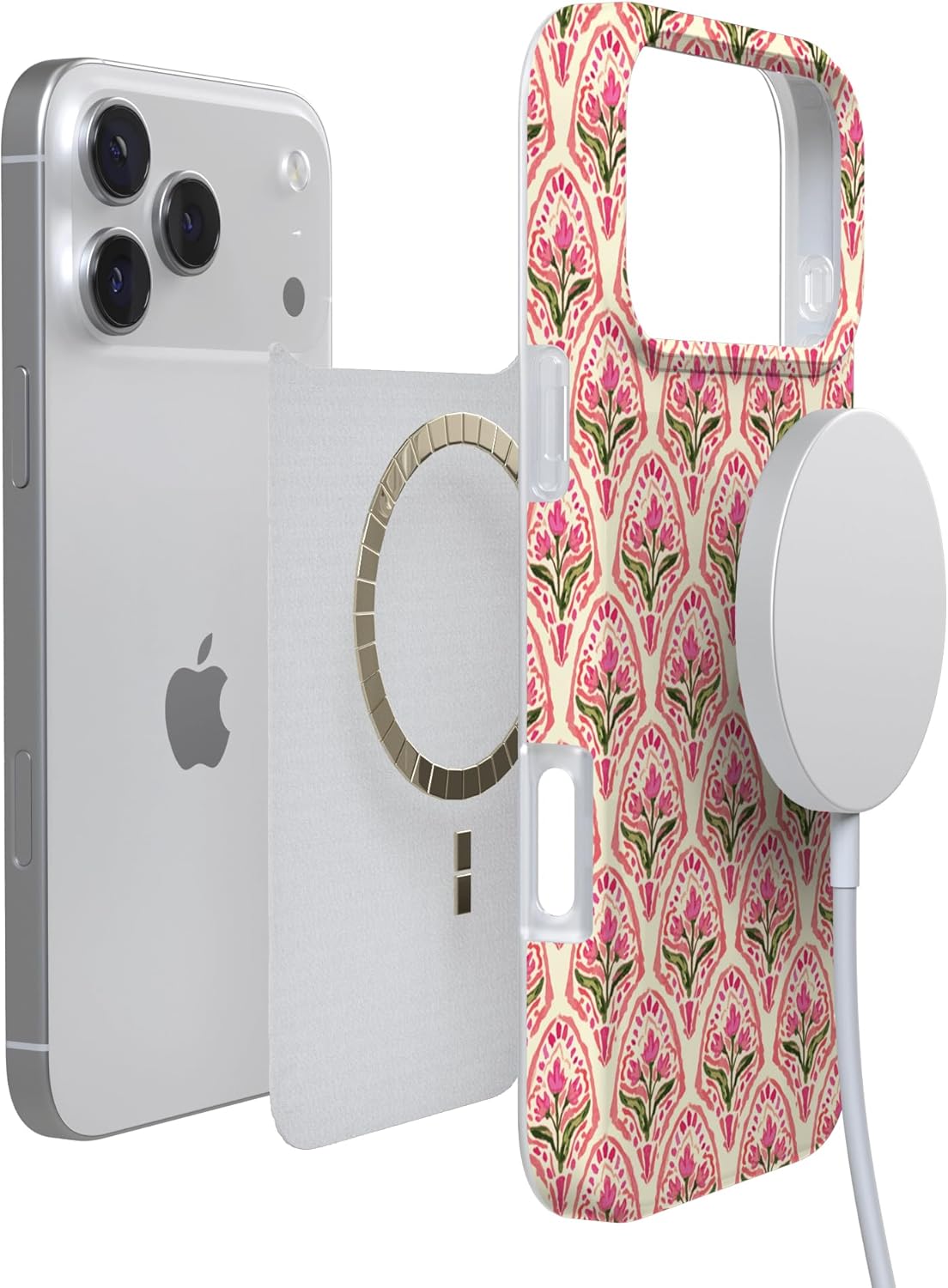 Casely iPhone 17 Pro Max Case | Tulip Tapestry | Jenna Palek x Casely | Compatible with MagSafe | Classic Ultra Slim Design